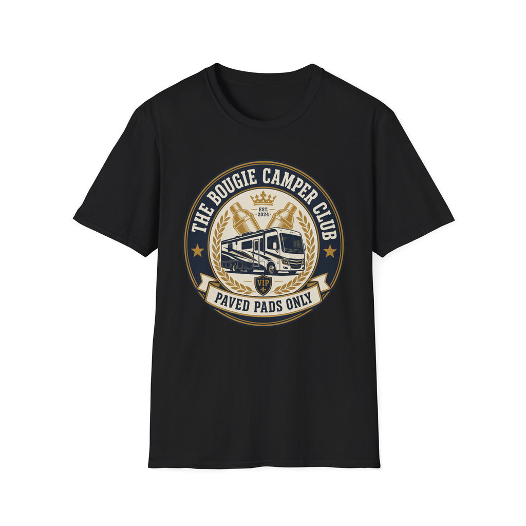 The Bougie Camper Club - Paved Pads Only T-Shirt