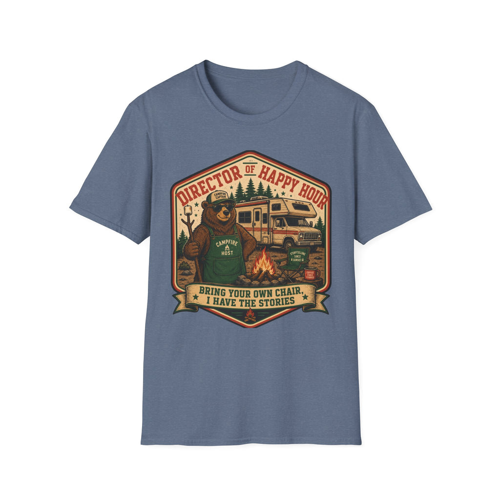 Director Of Happy Hour - Bring Your Own Chair - I Have Stories T-Shirt