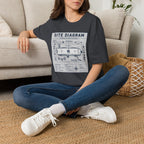 Site Layout Diagram T-Shirt