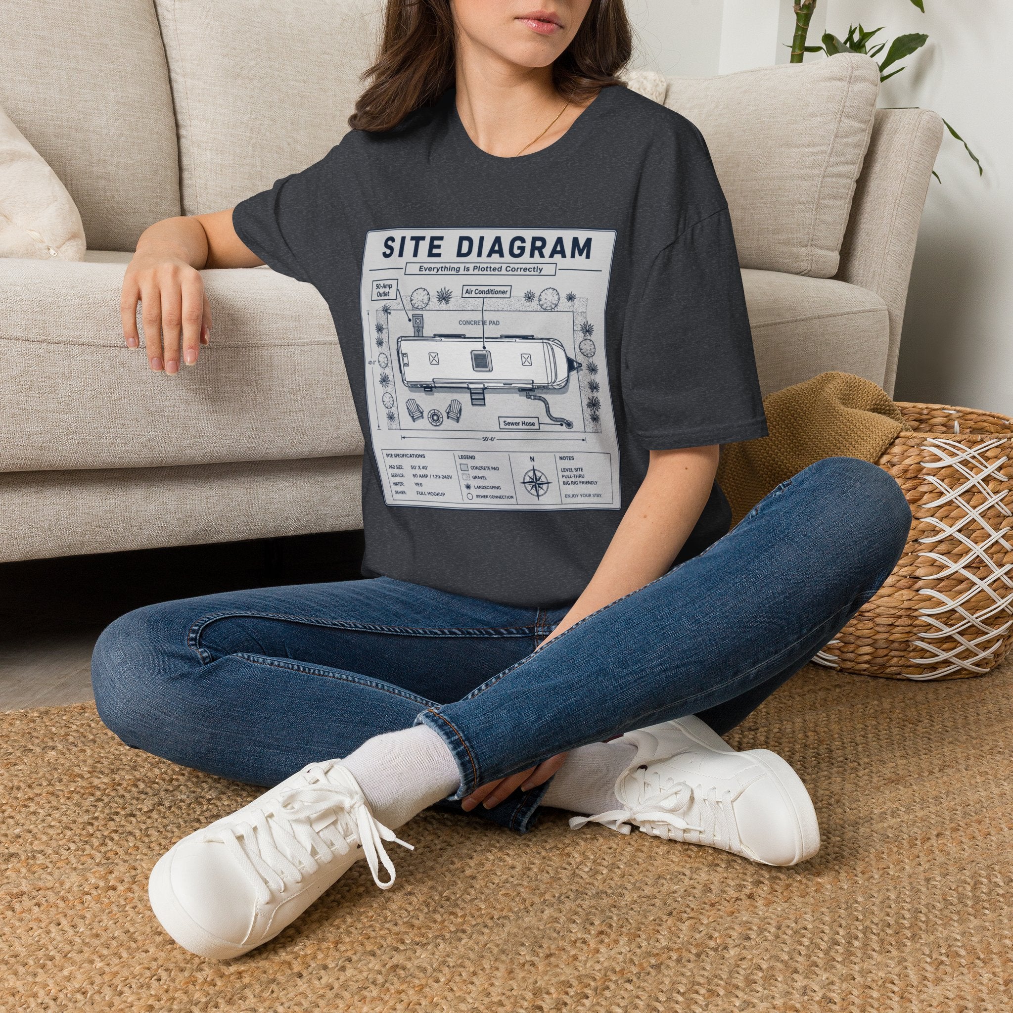 Site Layout Diagram T-Shirt