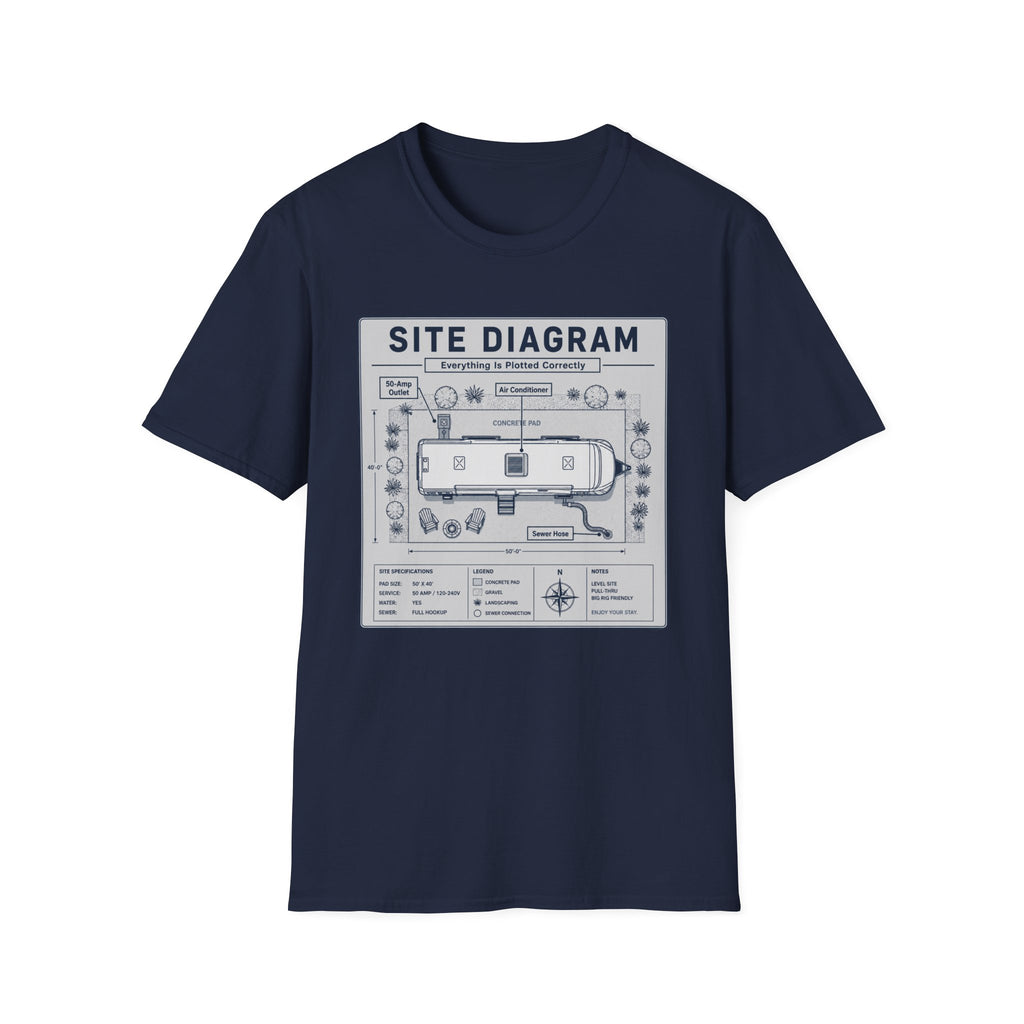 Site Layout Diagram T-Shirt