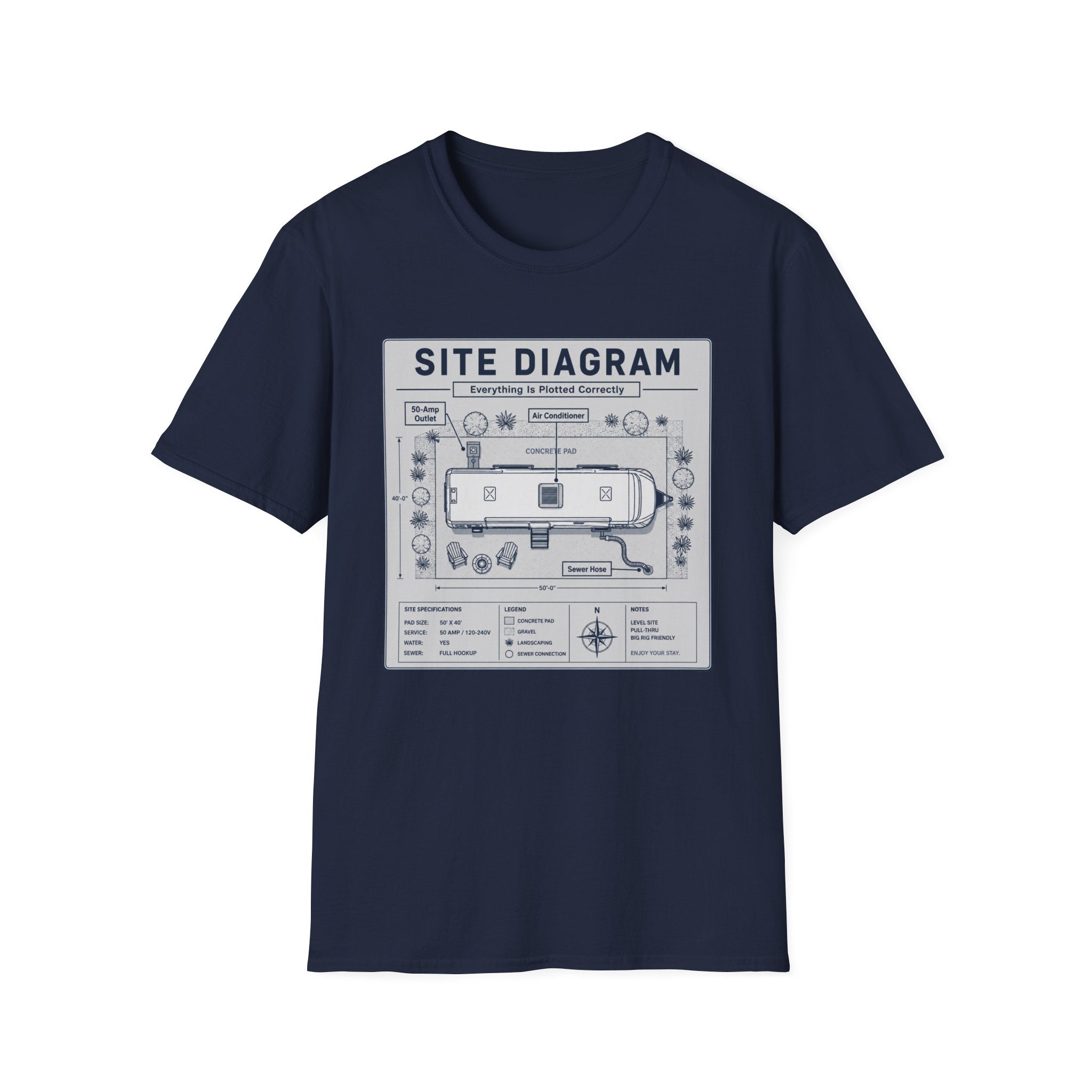 Site Layout Diagram T-Shirt