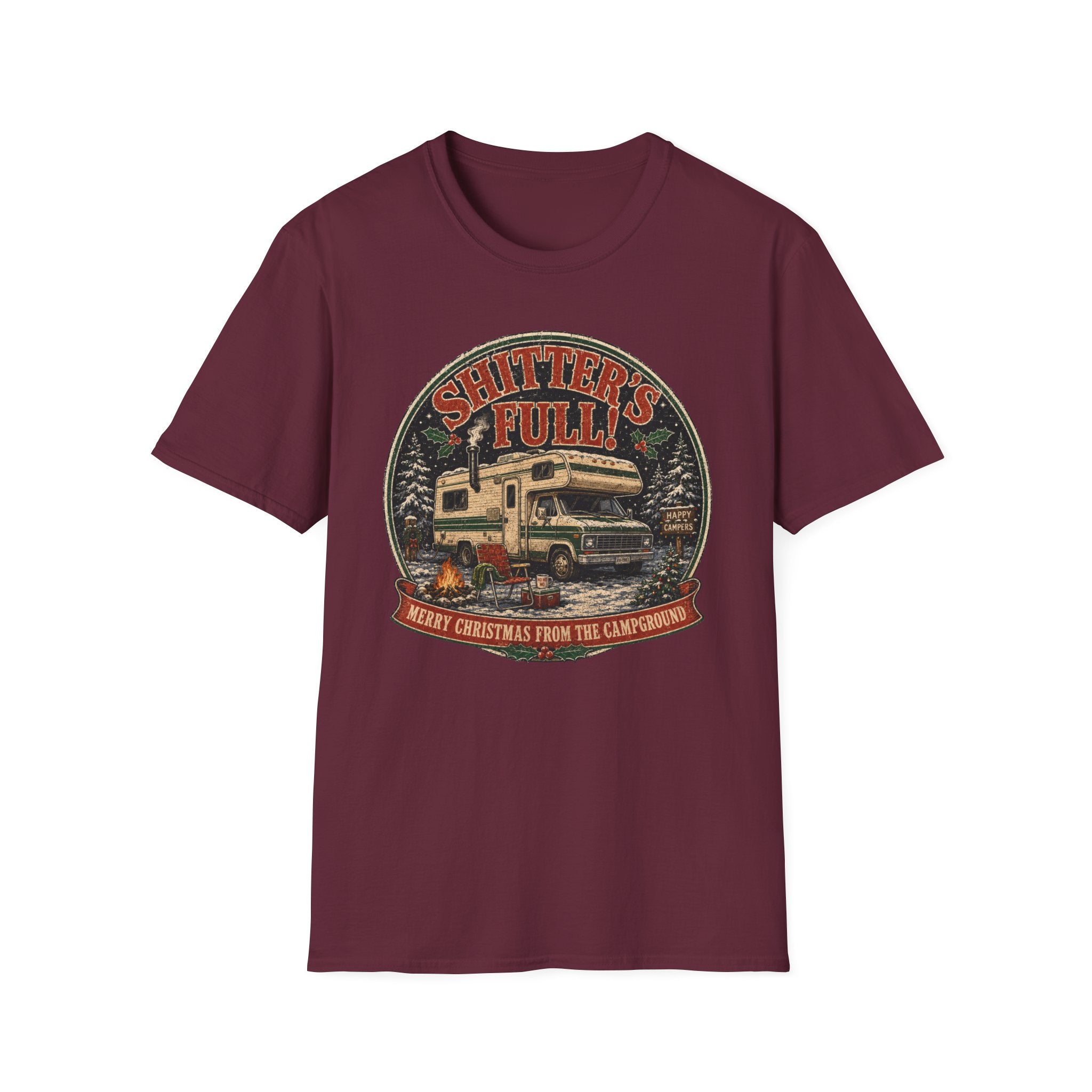 Shitters Full - Merry Xmas From The Campground T-Shirt
