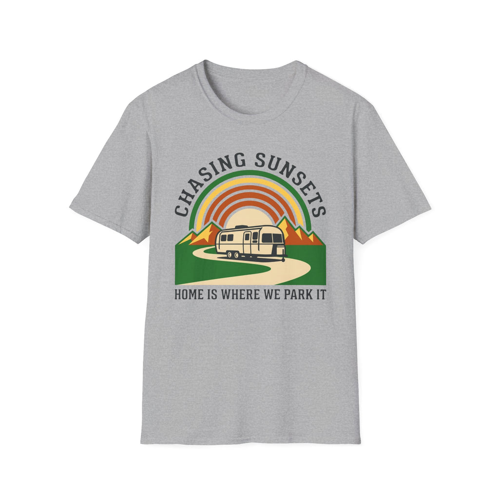 Chasing Sunsets - Home Is Where We Park It T-Shirt