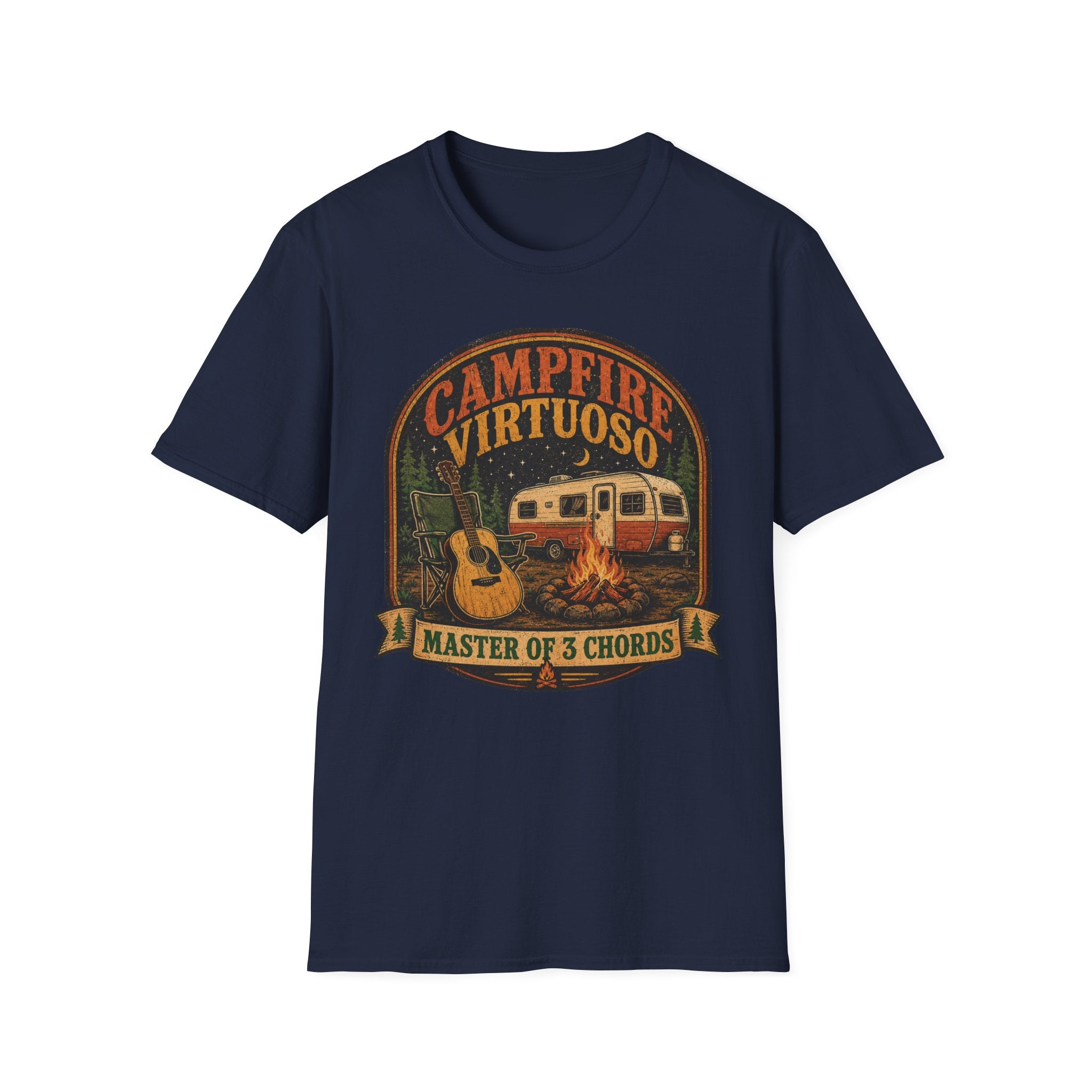 Campfire Virtuoso - Master of 3 Chords T-Shirt