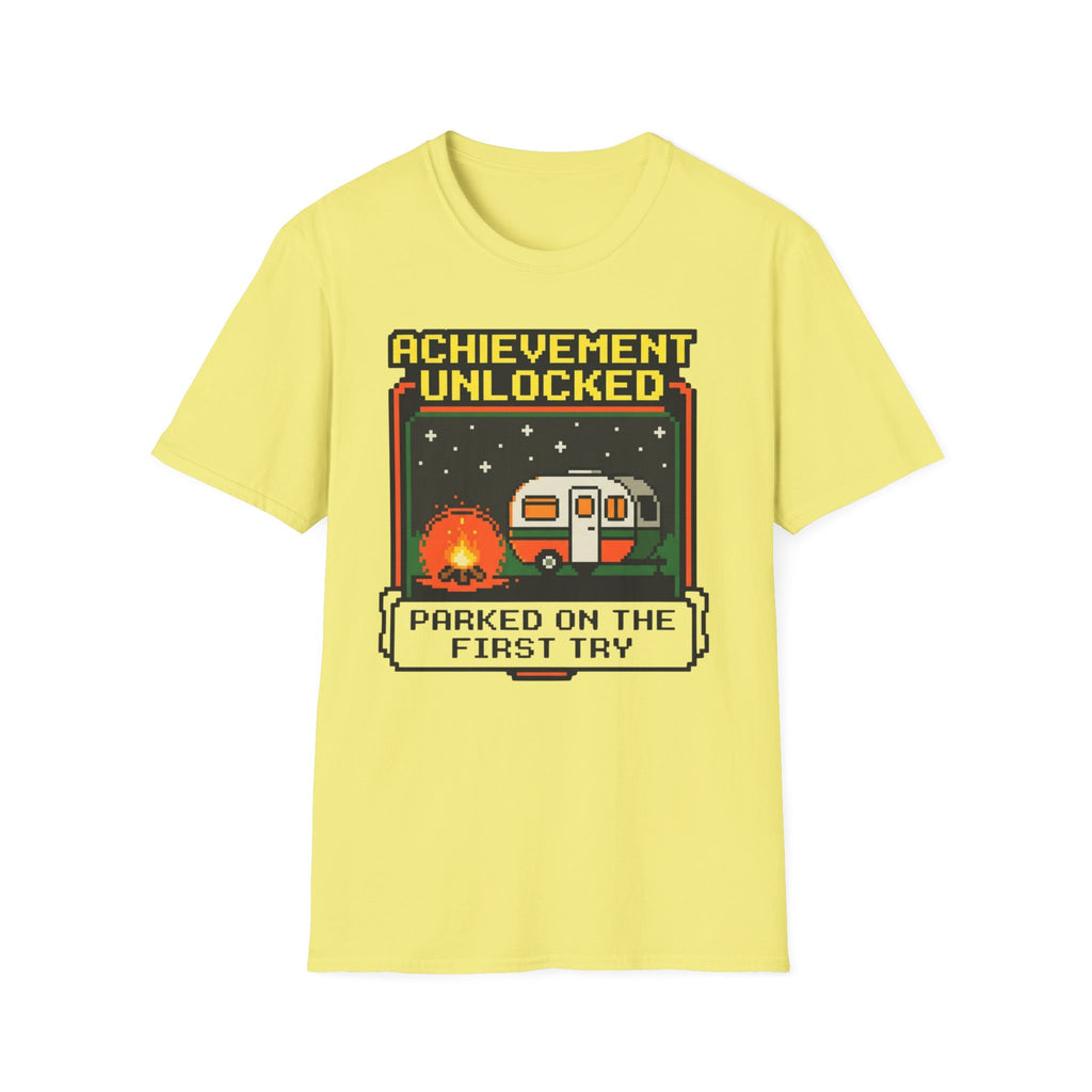 Achievement Unlocked - Parked On The First Try - 8-bit T-Shirt