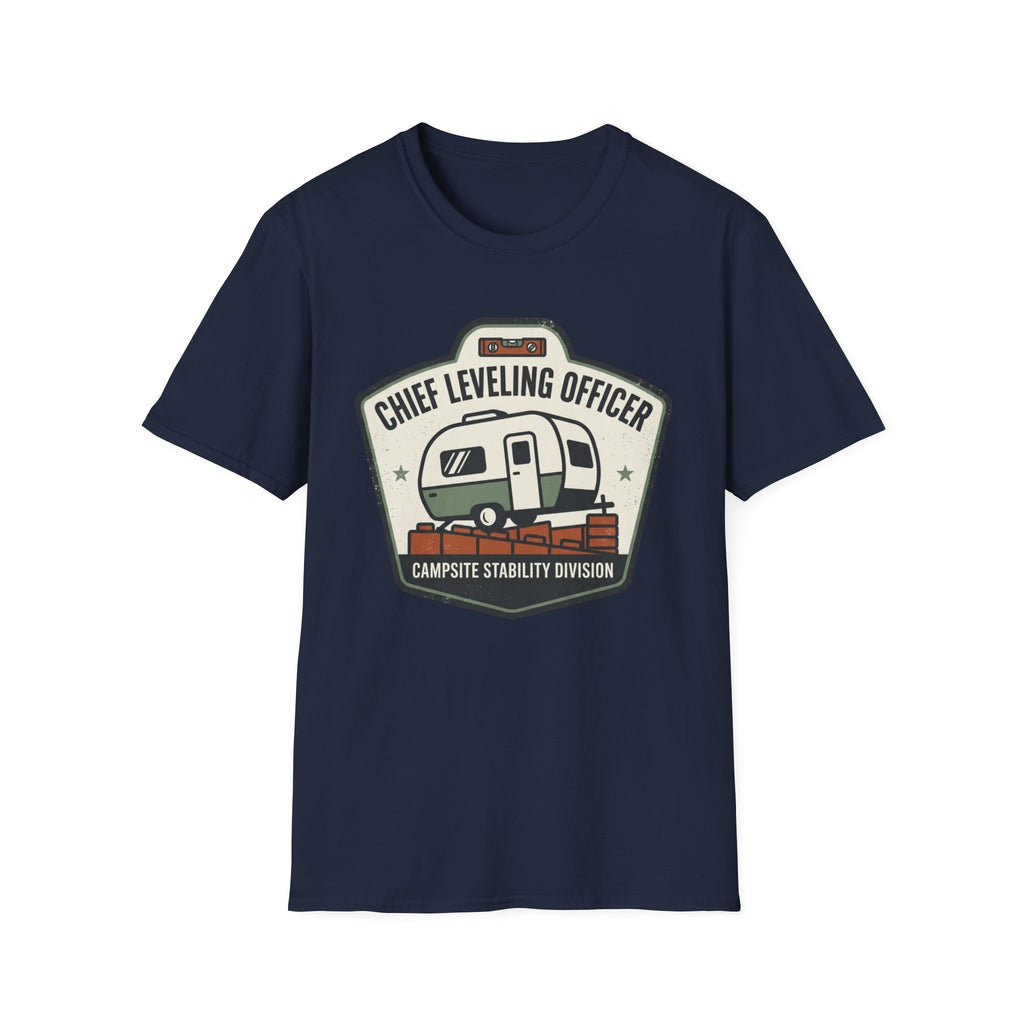 Chief Leveling Officer Campsite Stability Division T-Shirt