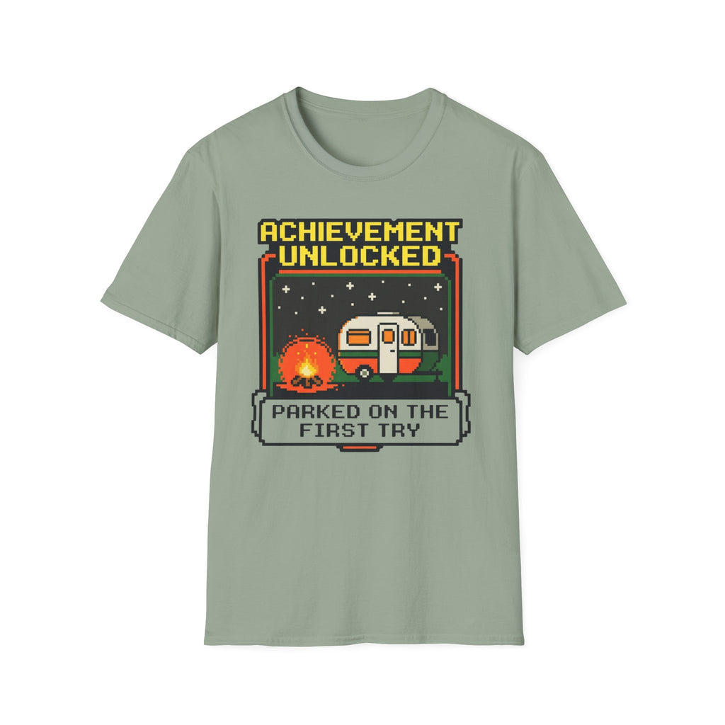 Achievement Unlocked - Parked On The First Try - 8-bit T-Shirt