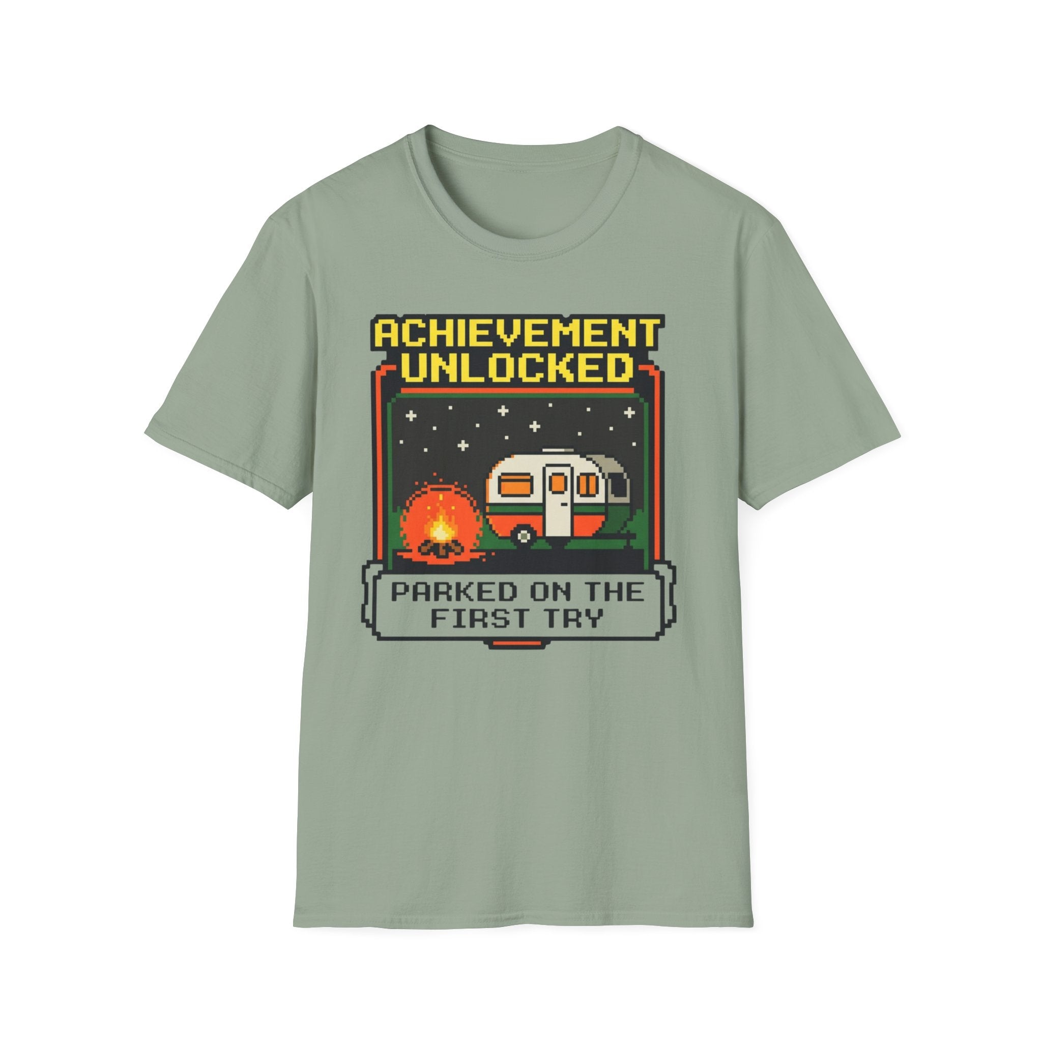 Achievement Unlocked - Parked On The First Try - 8-bit T-Shirt