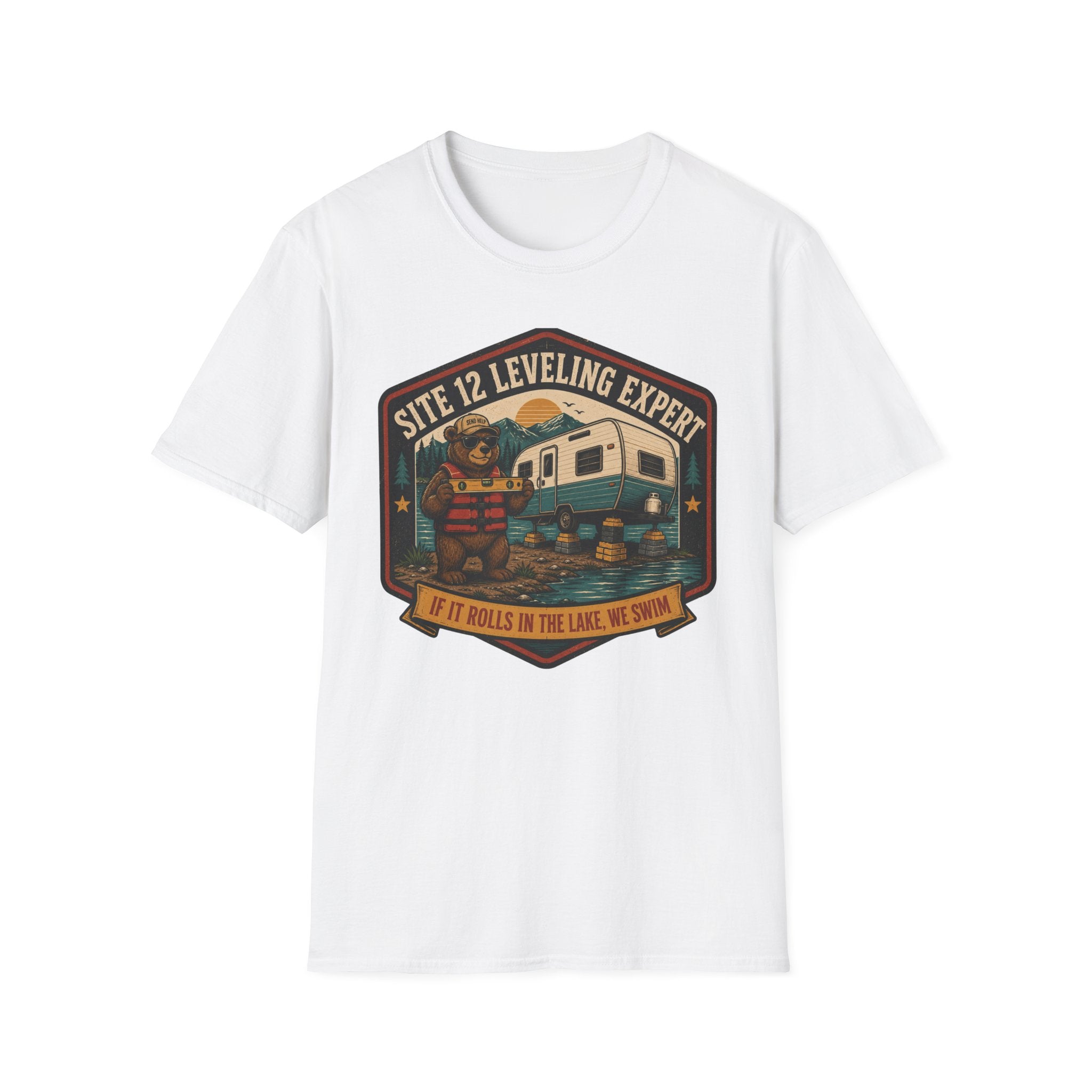 Leveling Expert - If It Rolls In The Lake, We Swim T-Shirt