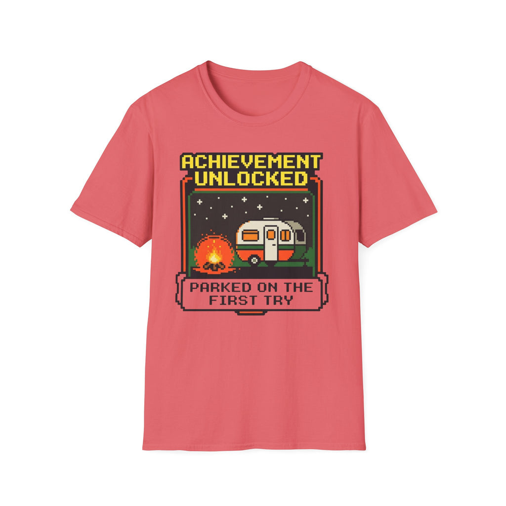Achievement Unlocked - Parked On The First Try - 8-bit T-Shirt