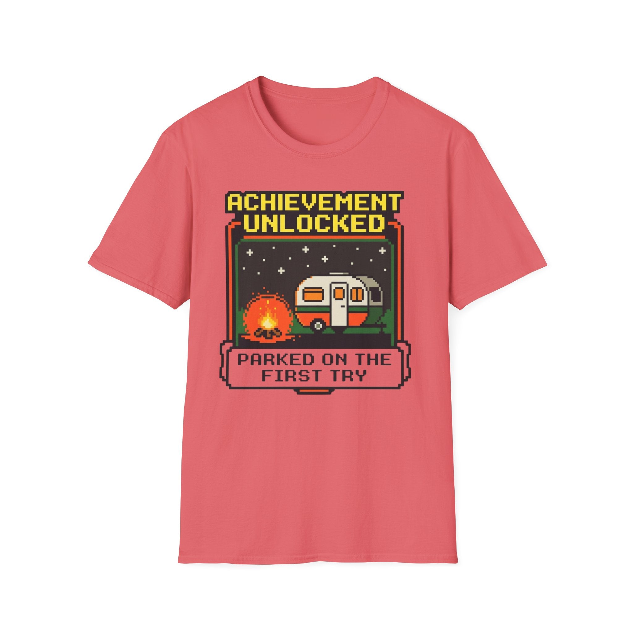 Achievement Unlocked - Parked On The First Try - 8-bit T-Shirt