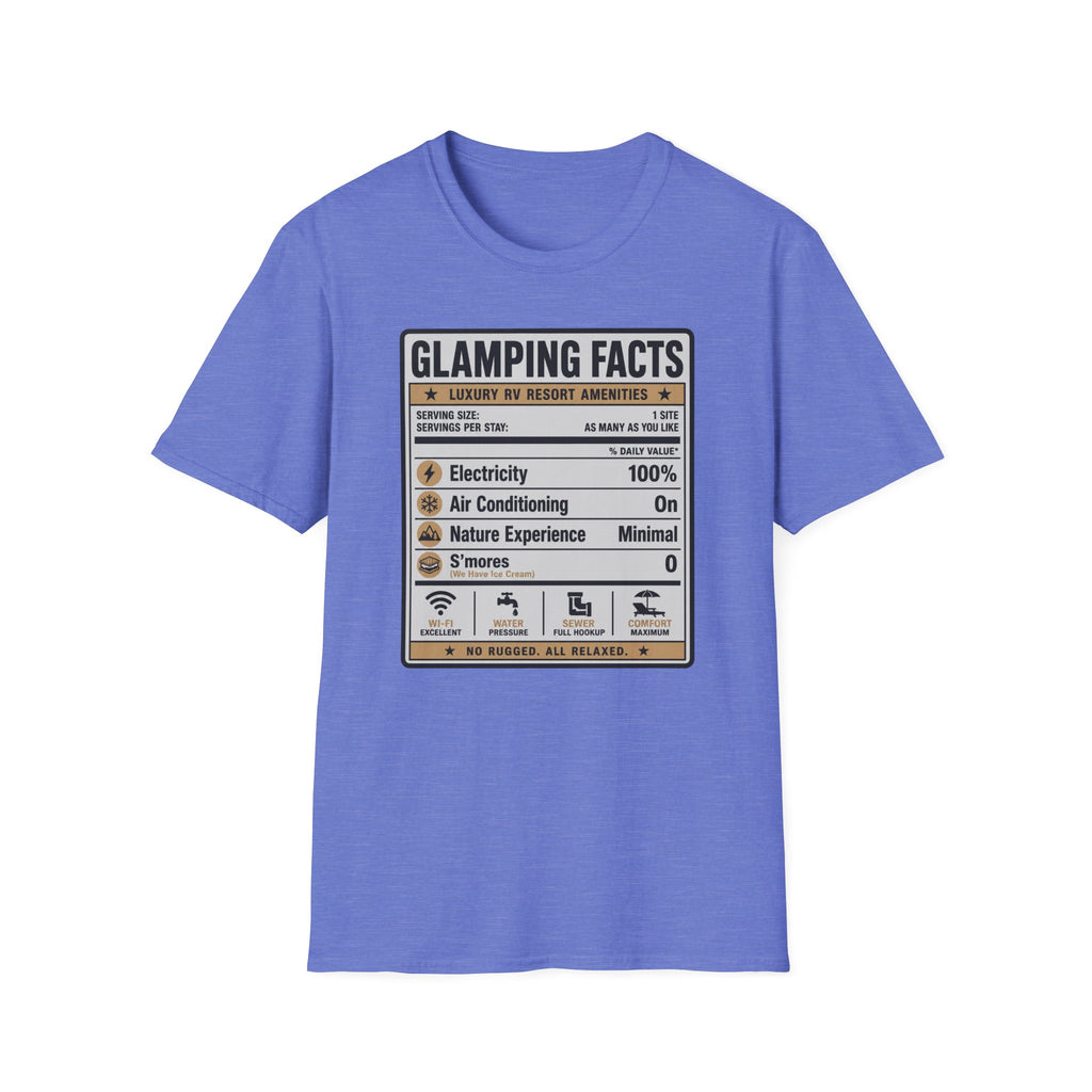 Glamping Facts Nutritional Label T-Shirt