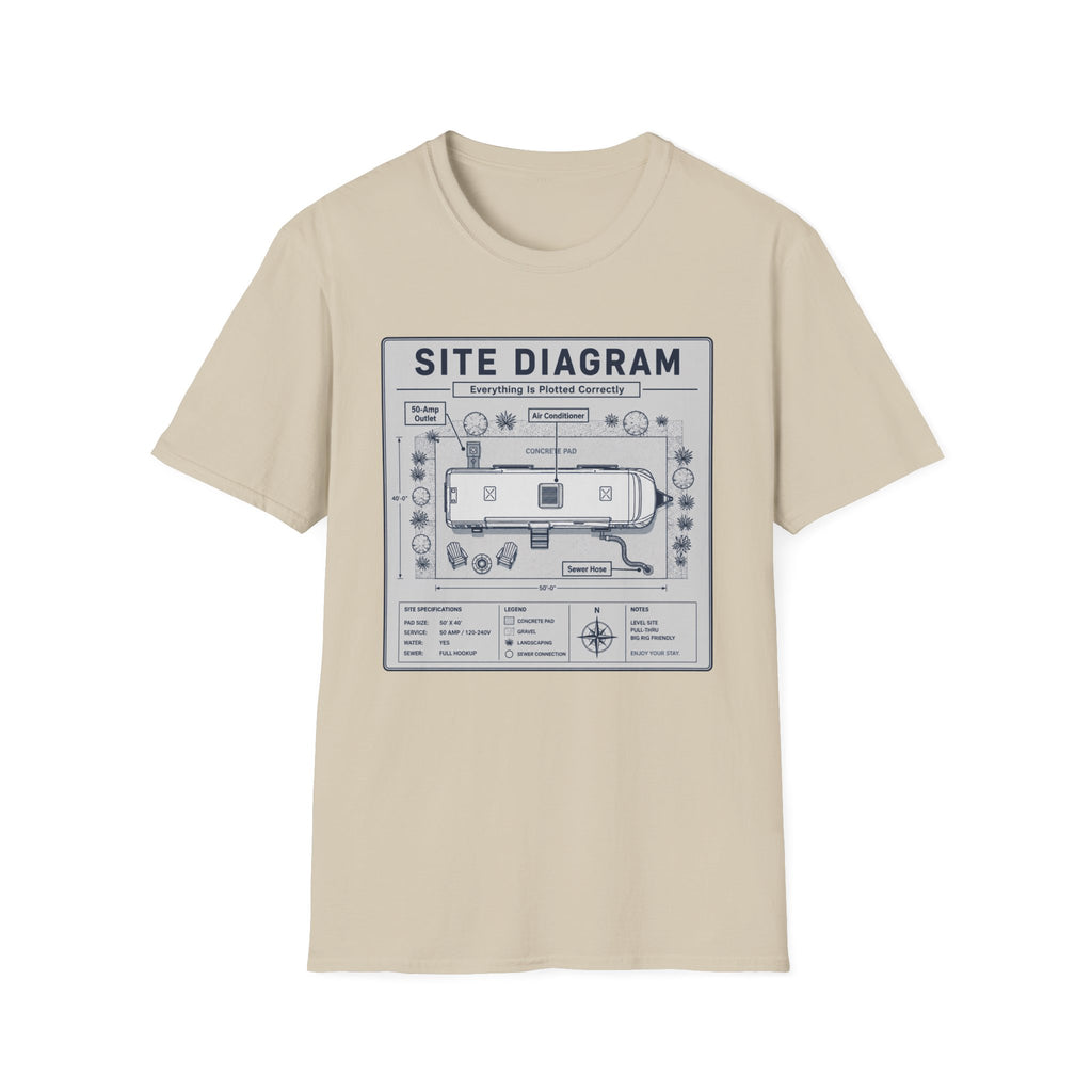 Site Layout Diagram T-Shirt
