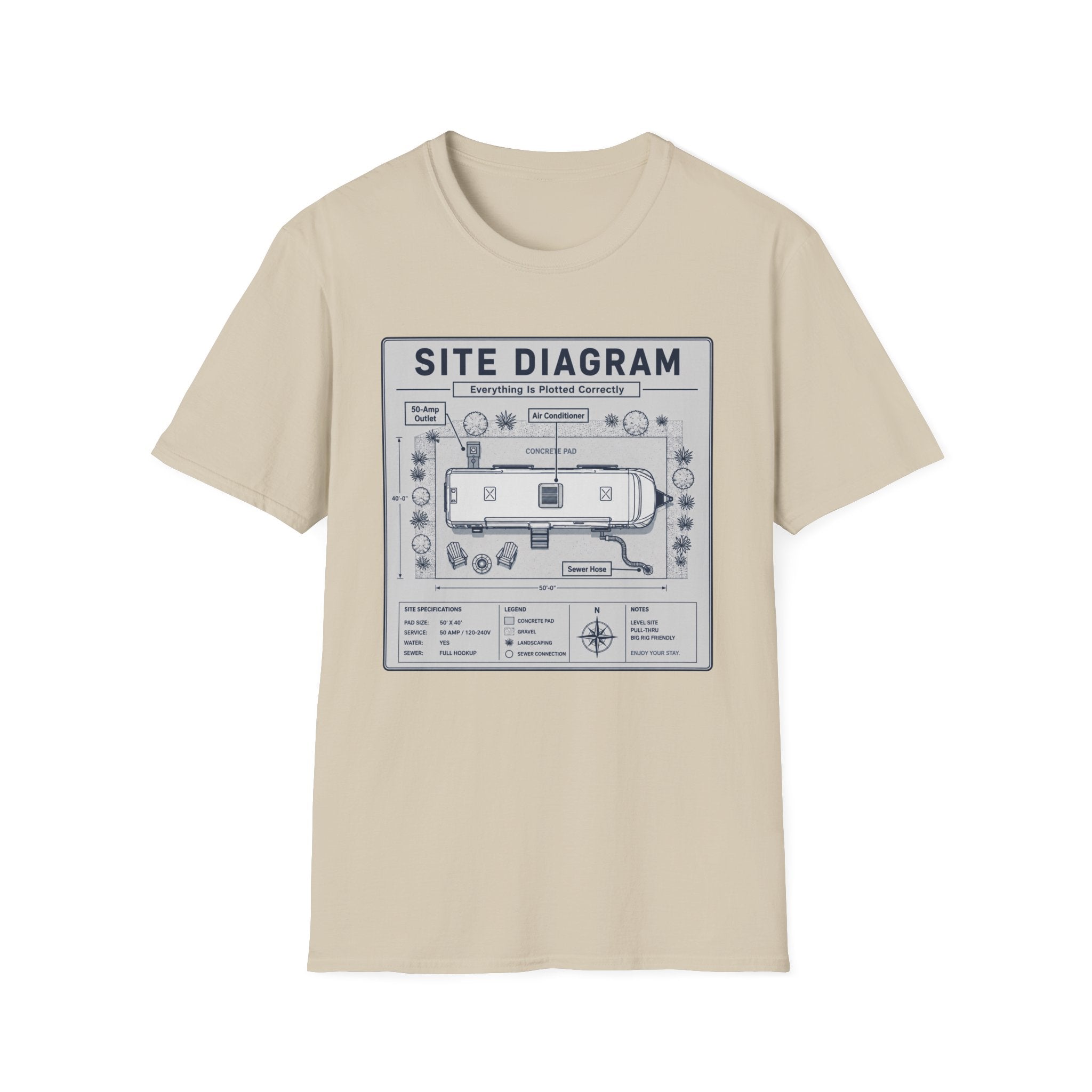 Site Layout Diagram T-Shirt