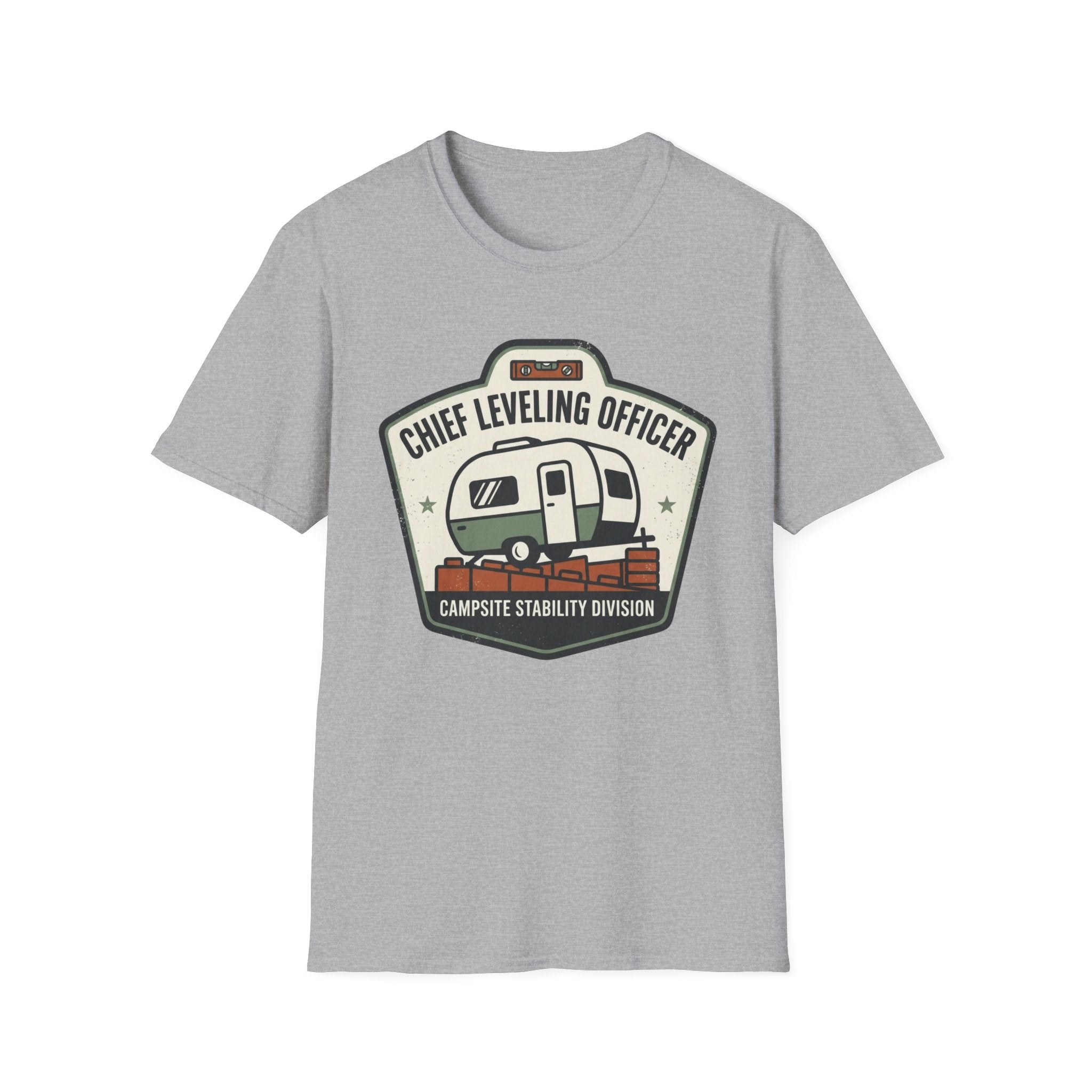 Chief Leveling Officer Campsite Stability Division T-Shirt