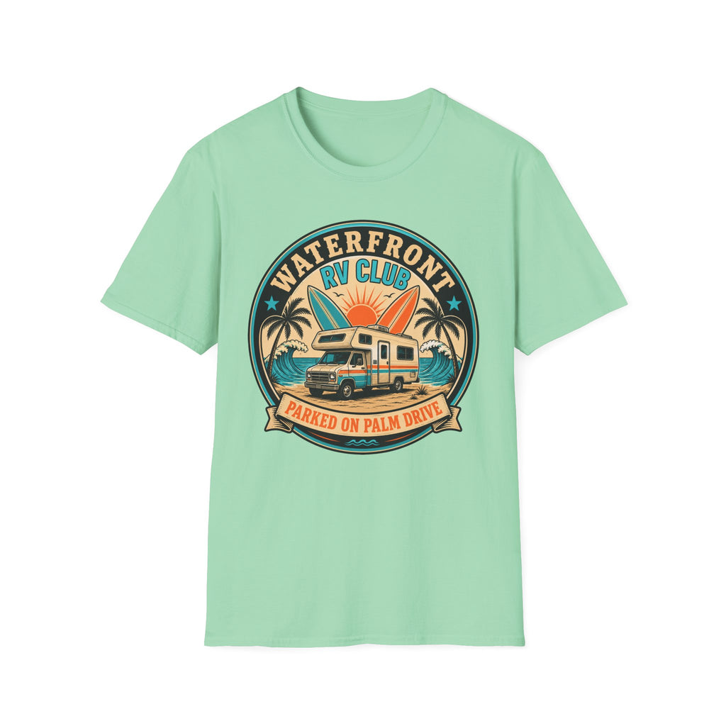 Waterfront RV Club - Parked On Palm Drive T-Shirt