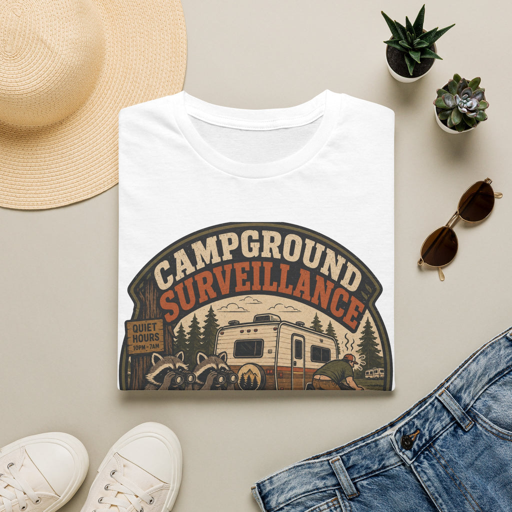 Campground Surveillance Team - We Saw Everything T-Shirt