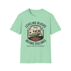 Leveling Blocks Before Feelings Campsite Priorities Department T-Shirt