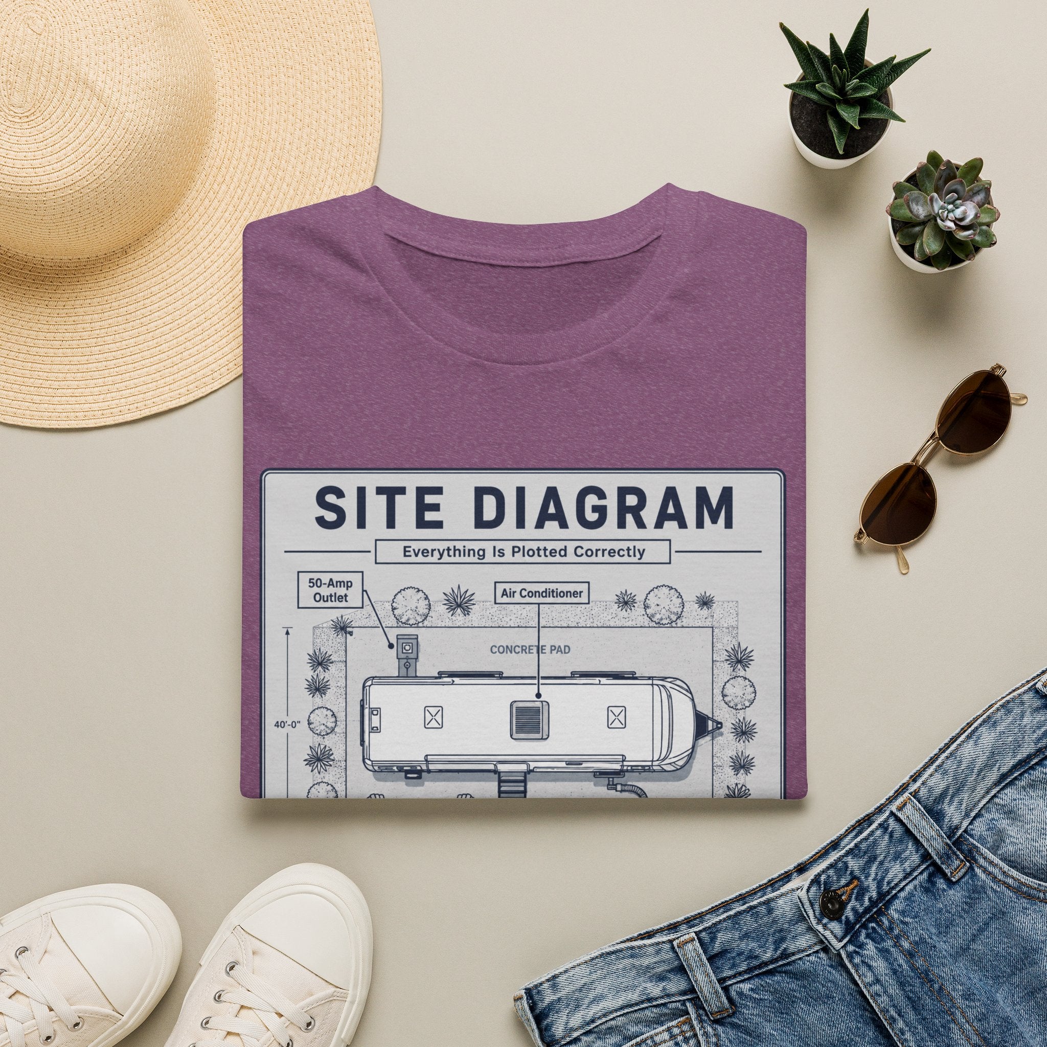 Site Layout Diagram T-Shirt