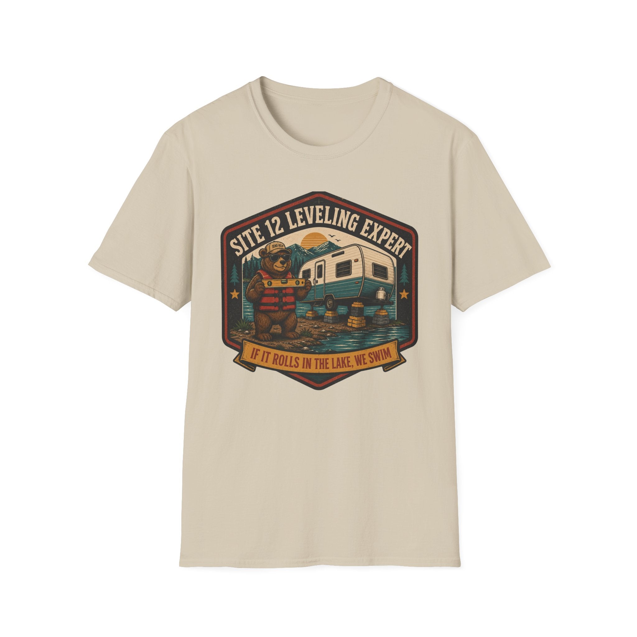 Leveling Expert - If It Rolls In The Lake, We Swim T-Shirt