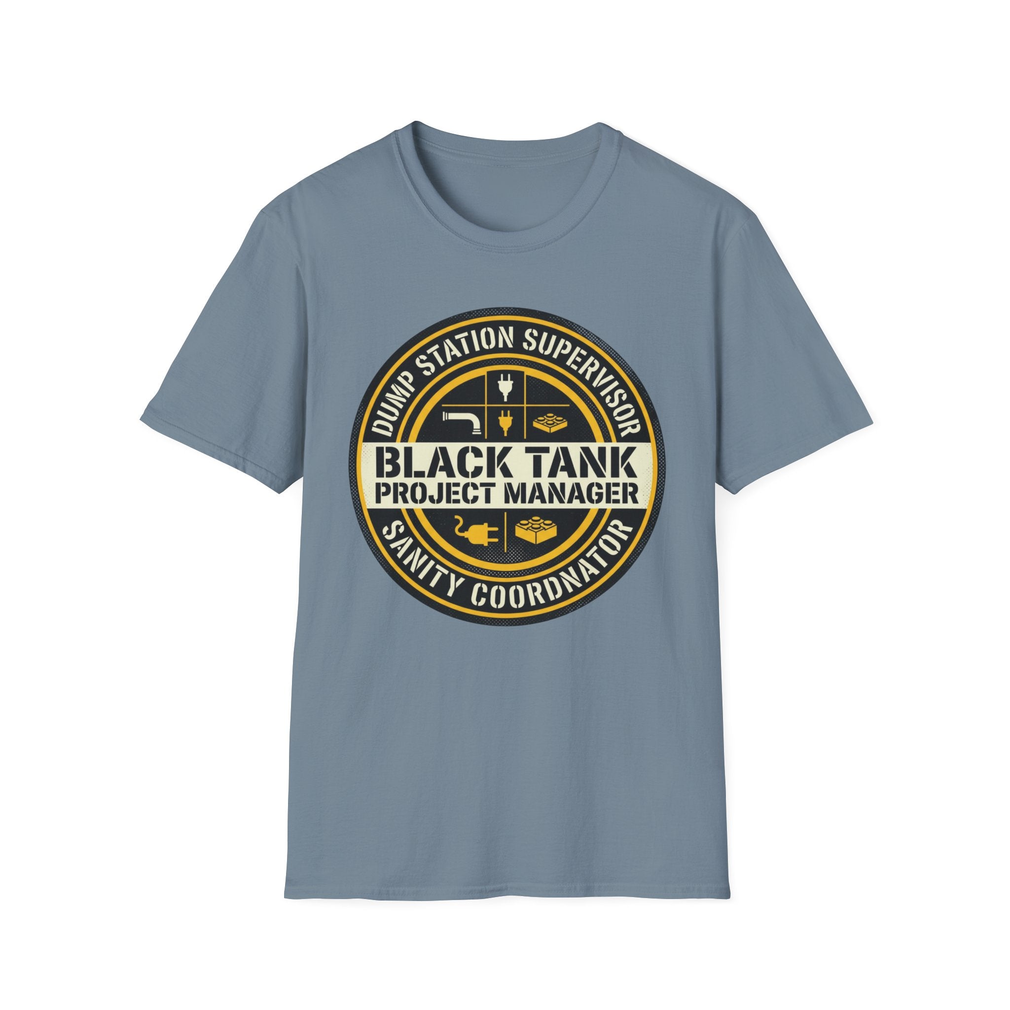 Dump Station Supervisor - Black Tank Project Manager - Sanity Coordinator T-Shirt