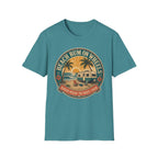 Beach Bum On Wheels - Parked Where The Waves Crash T-Shirt