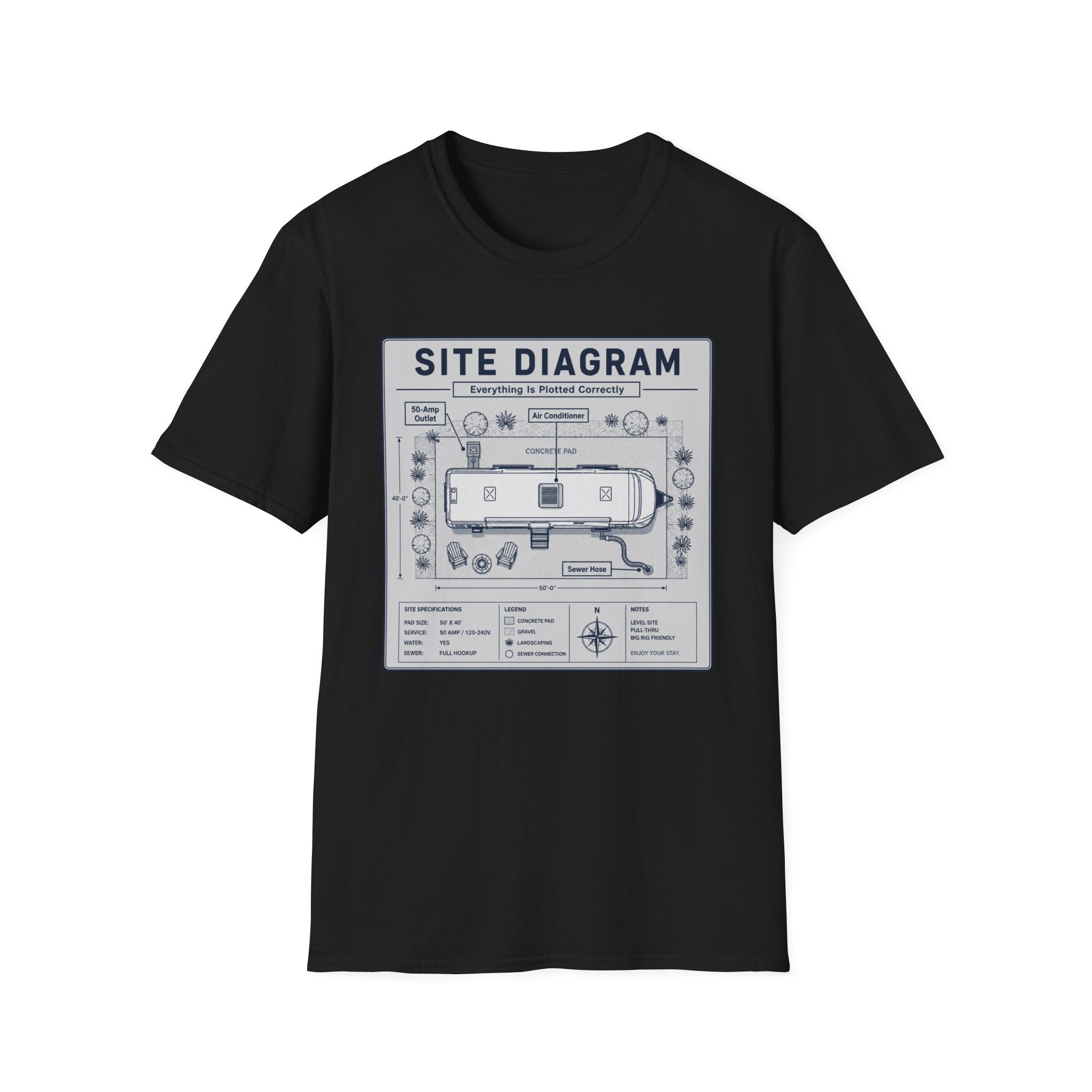 Site Layout Diagram T-Shirt