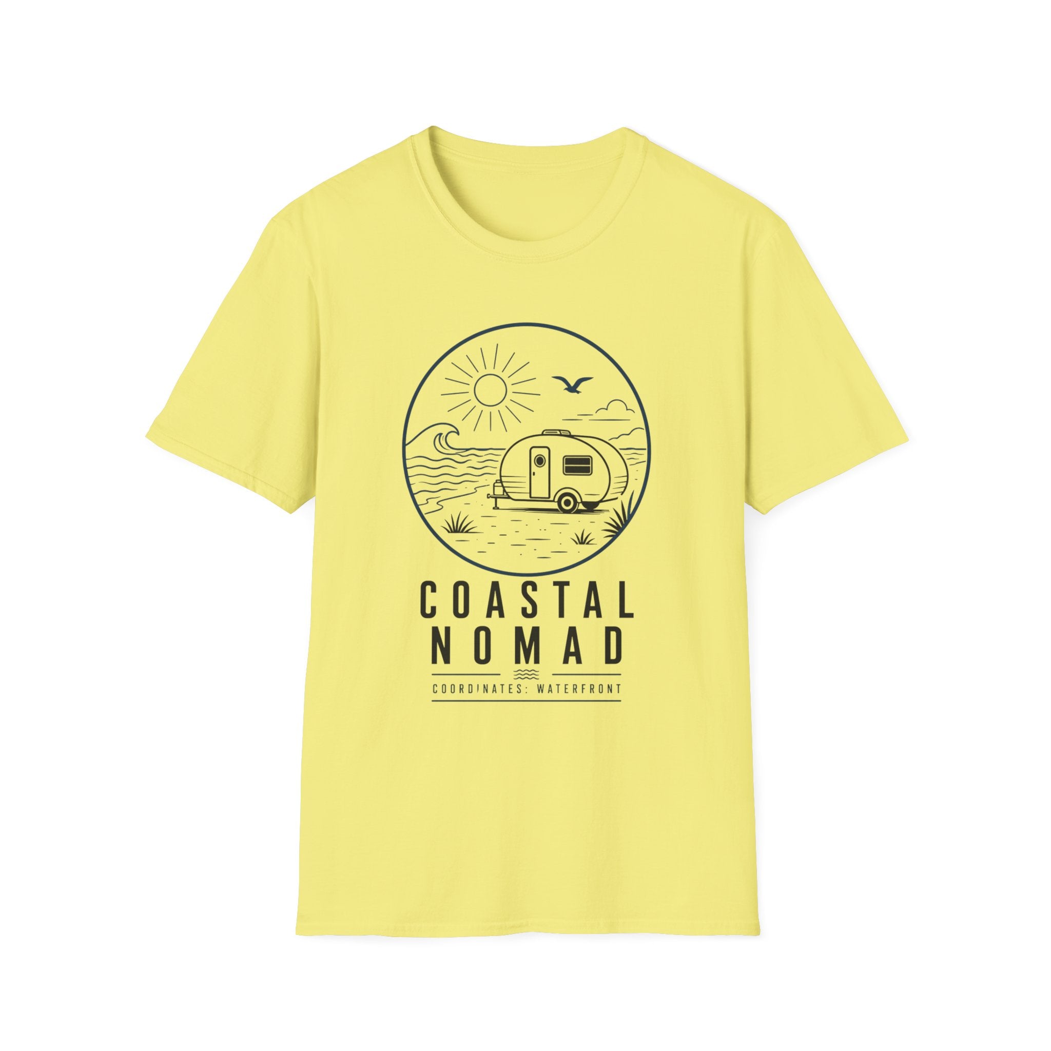 Coastal Nomad - Coordinates Waterfront T-Shirt