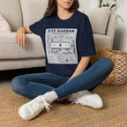 Site Layout Diagram T-Shirt