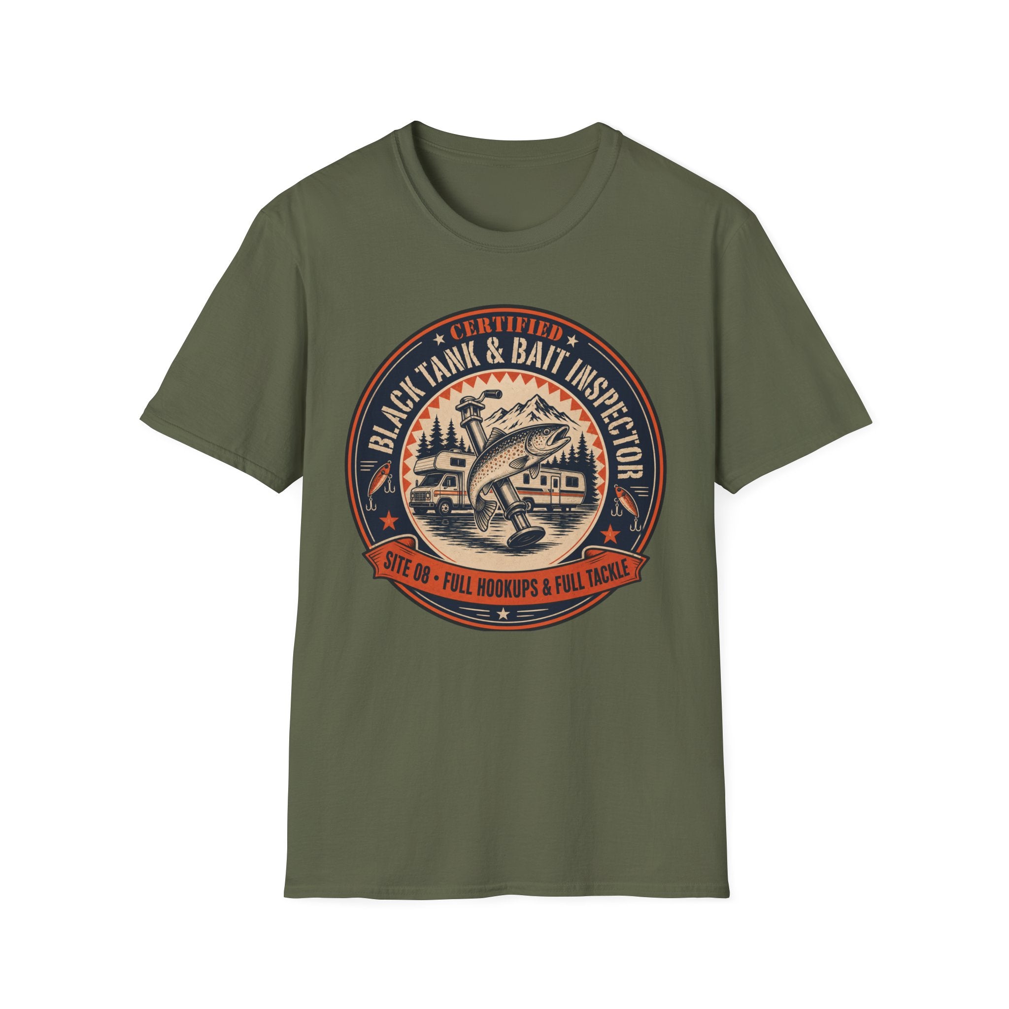 Certified Black Tank & Bait Inspector T-Shirt