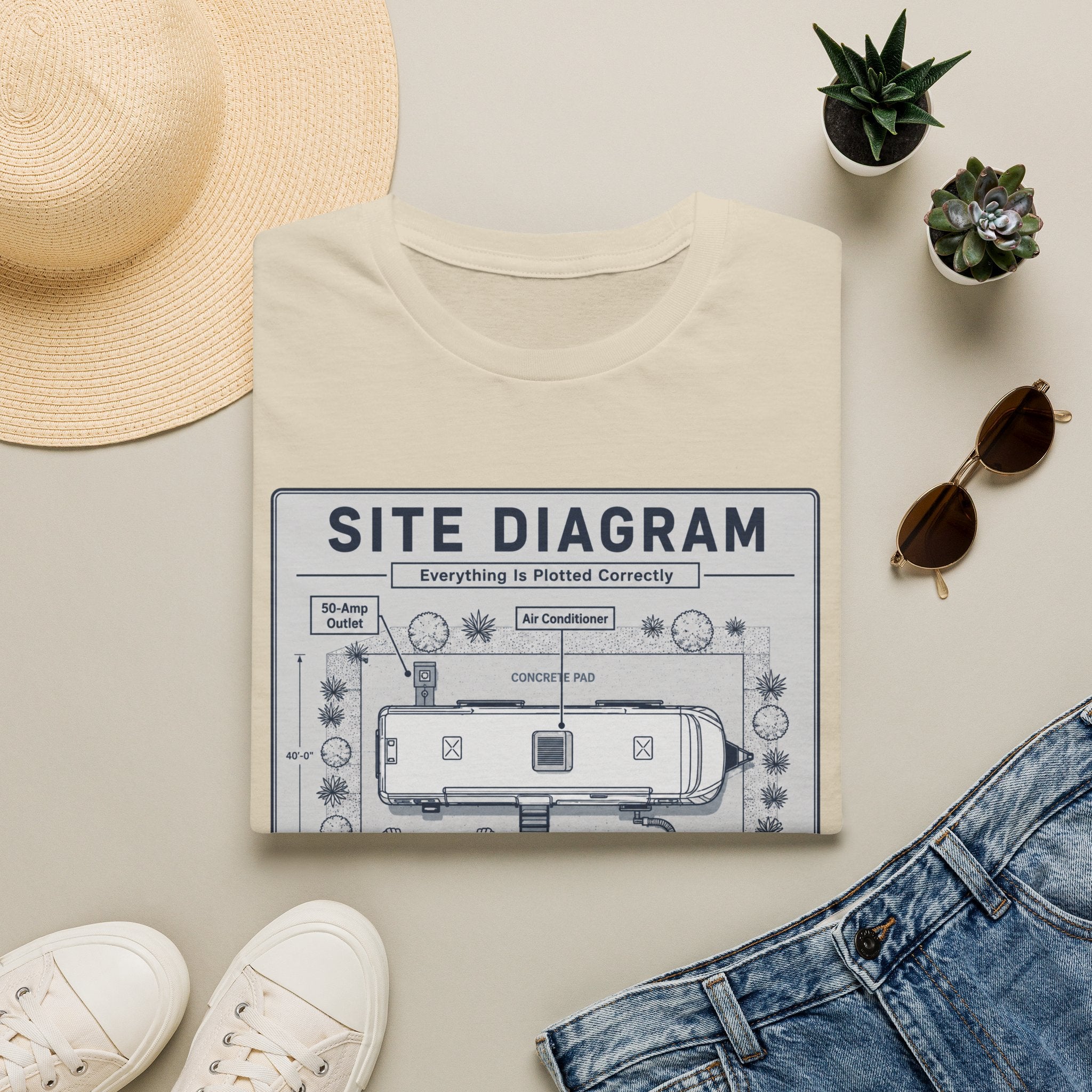 Site Layout Diagram T-Shirt
