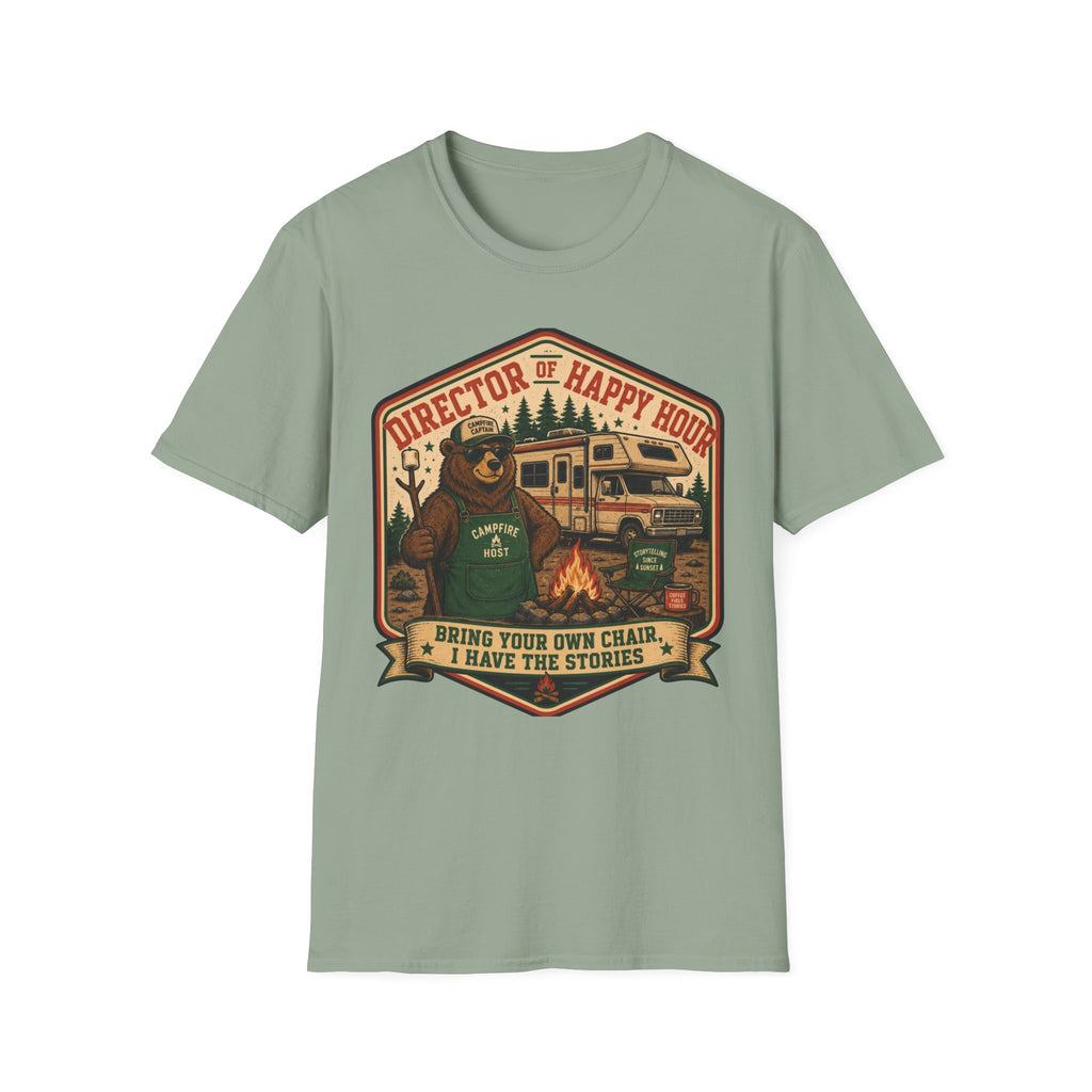 Director Of Happy Hour - Bring Your Own Chair - I Have Stories T-Shirt