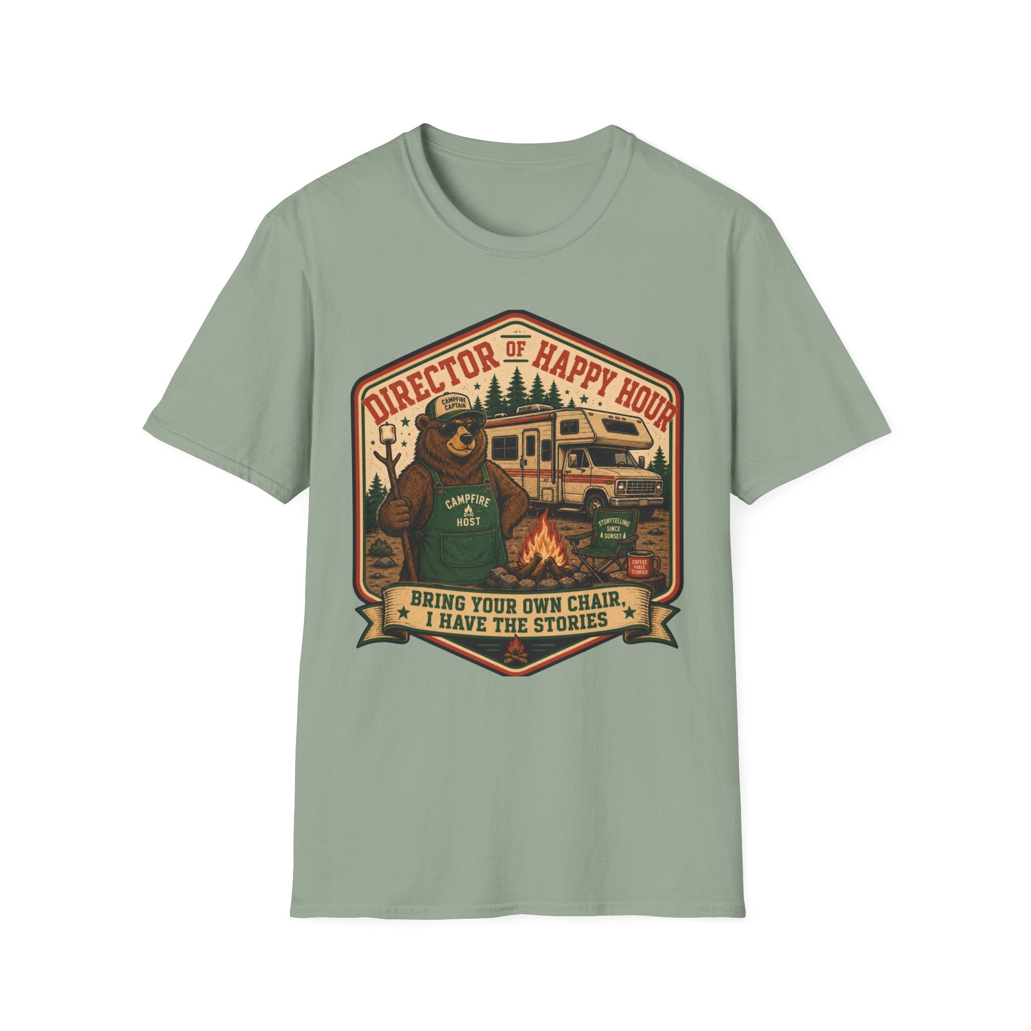 Director Of Happy Hour - Bring Your Own Chair - I Have Stories T-Shirt