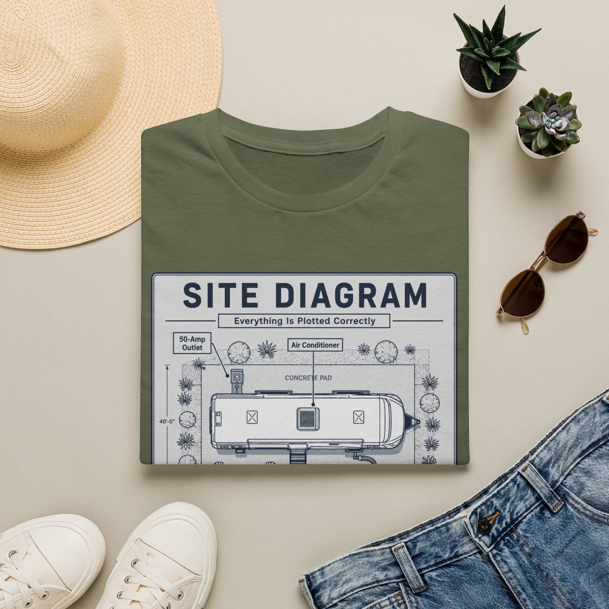 Site Layout Diagram T-Shirt