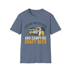 Freedom Runs On Diesel And Campfire Craft Beer T-Shirt