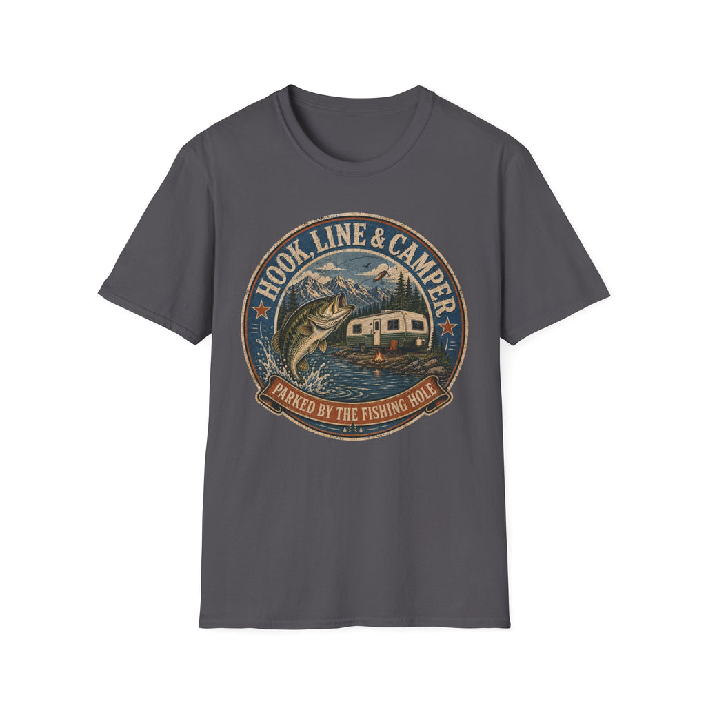 Hook Line & Camper - Parked By The Fishing Hole T-Shirt