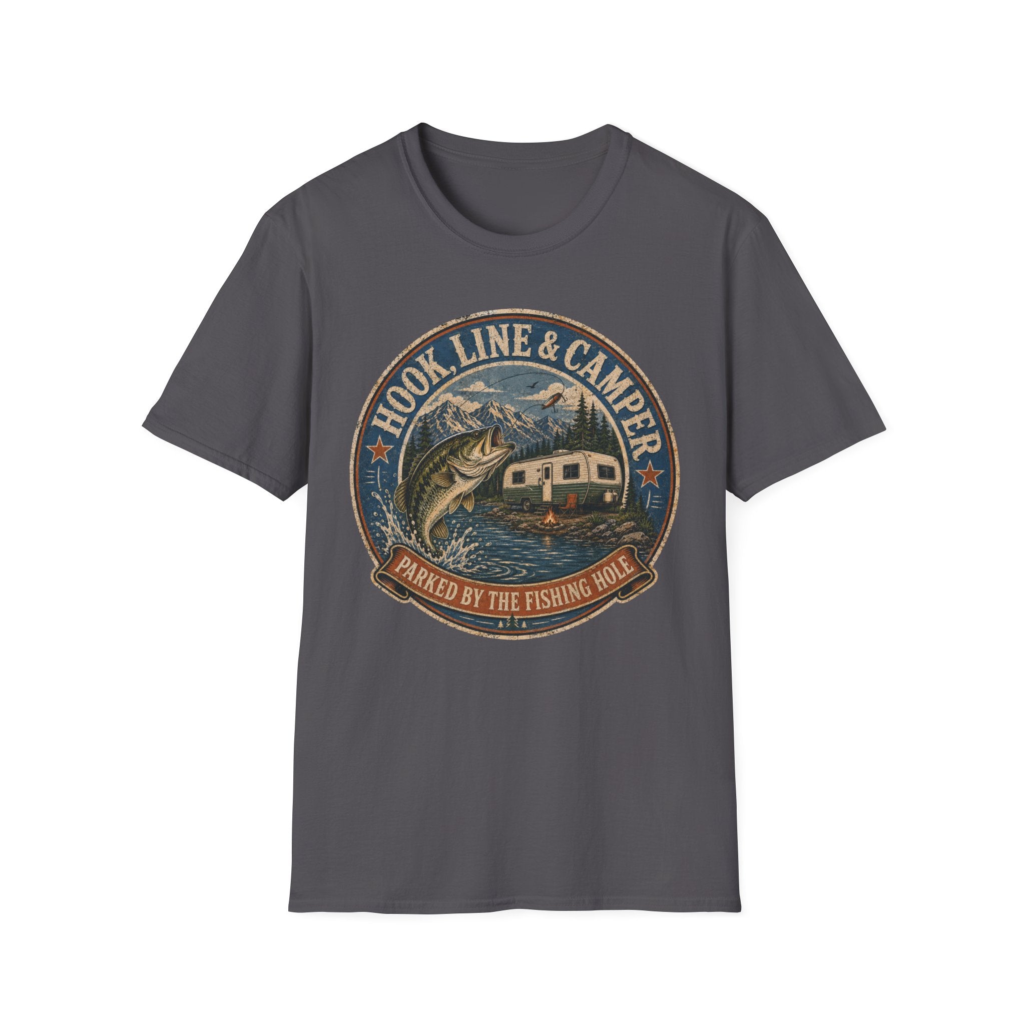Hook Line & Camper - Parked By The Fishing Hole T-Shirt