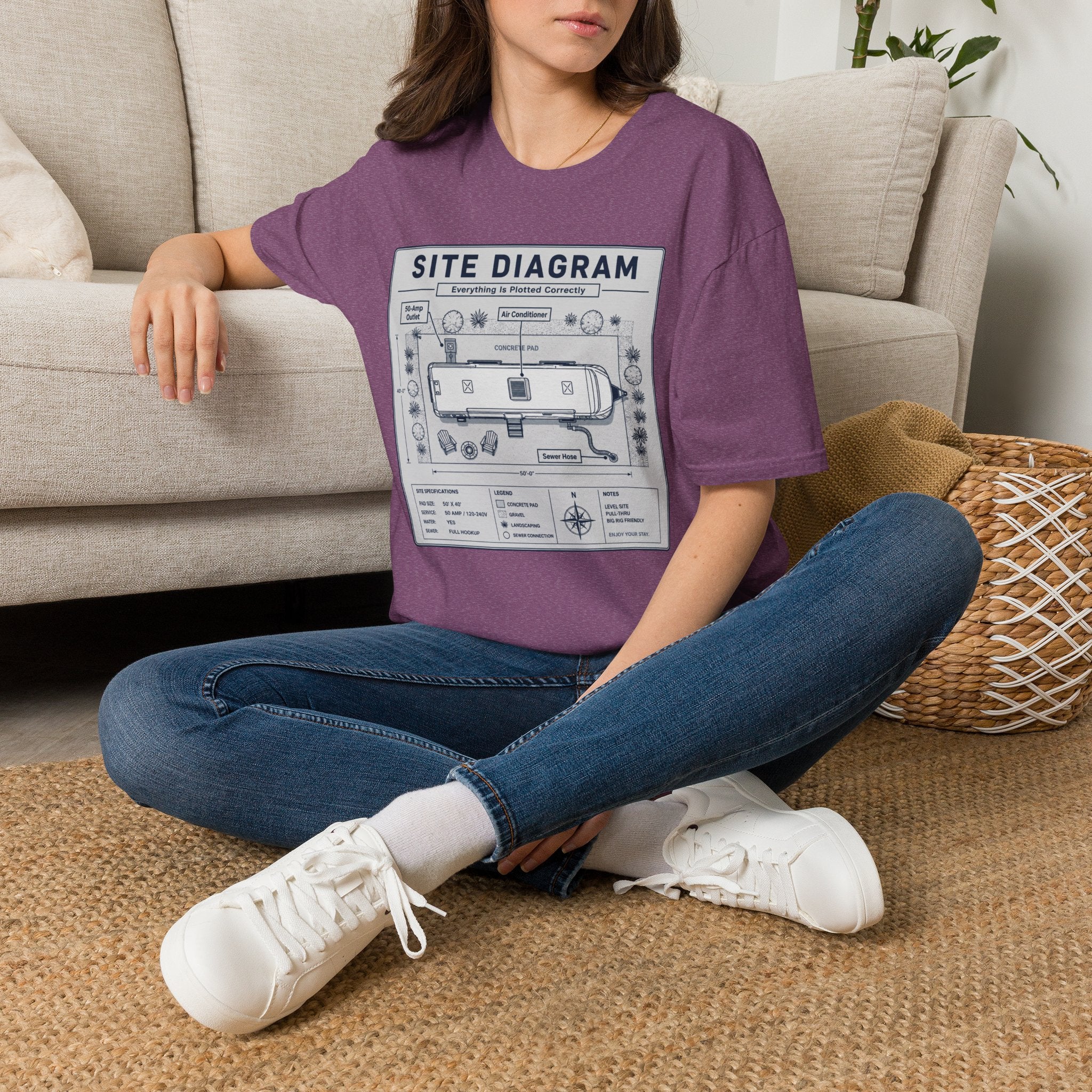 Site Layout Diagram T-Shirt