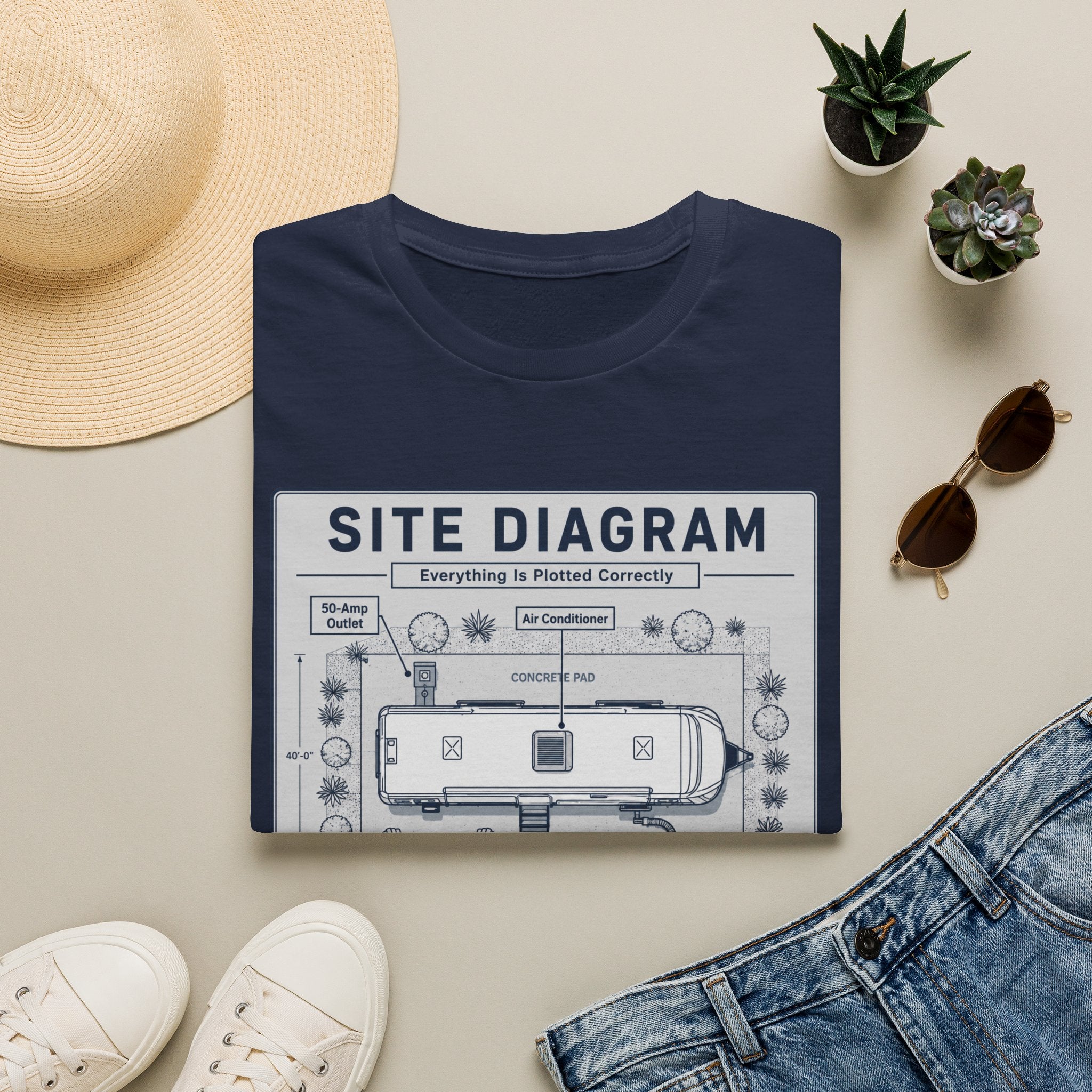 Site Layout Diagram T-Shirt