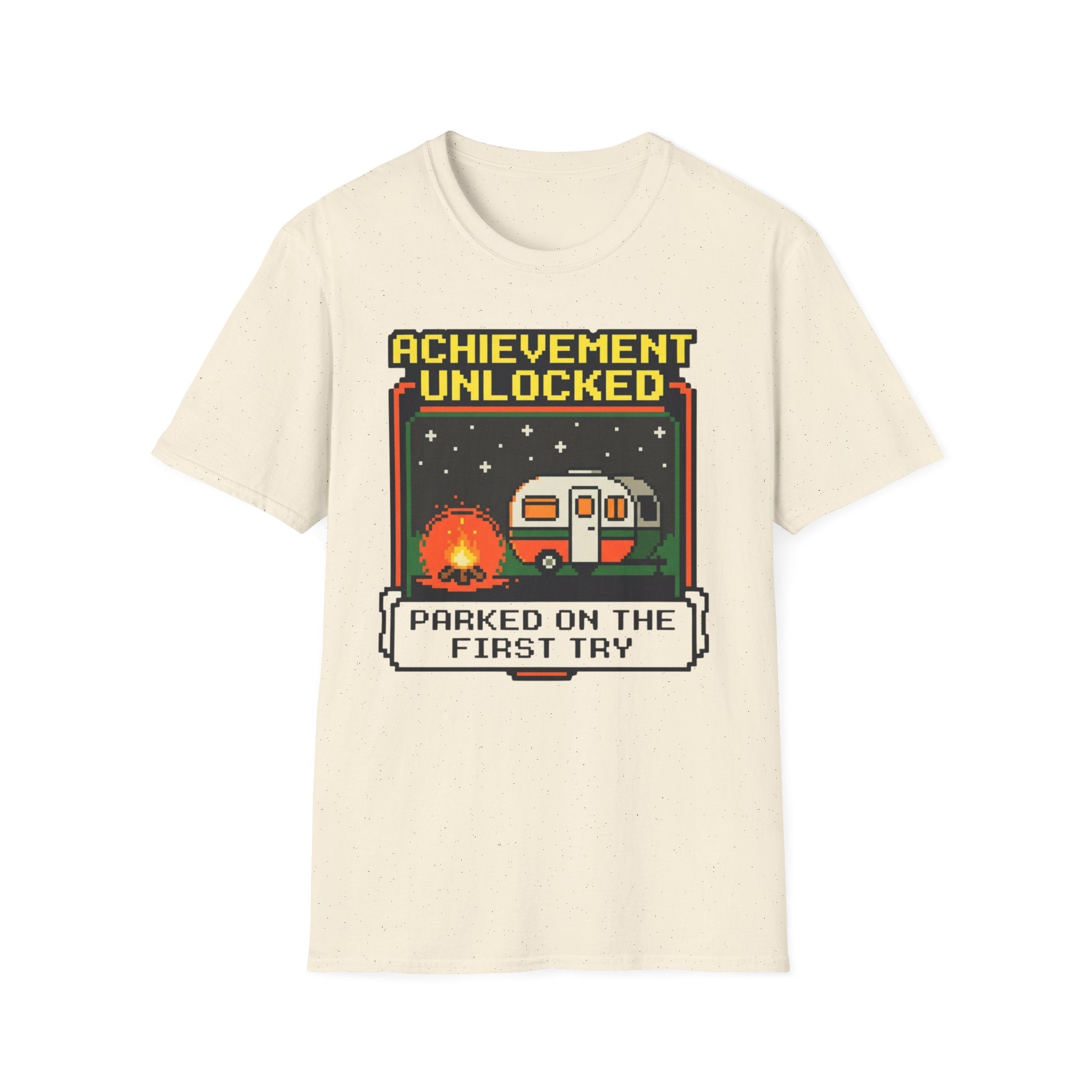 Achievement Unlocked - Parked On The First Try - 8-bit T-Shirt