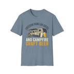 Freedom Runs On Diesel And Campfire Craft Beer T-Shirt