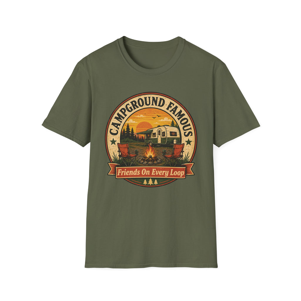 Campground Famous - Friends On Every Loop T-Shirt