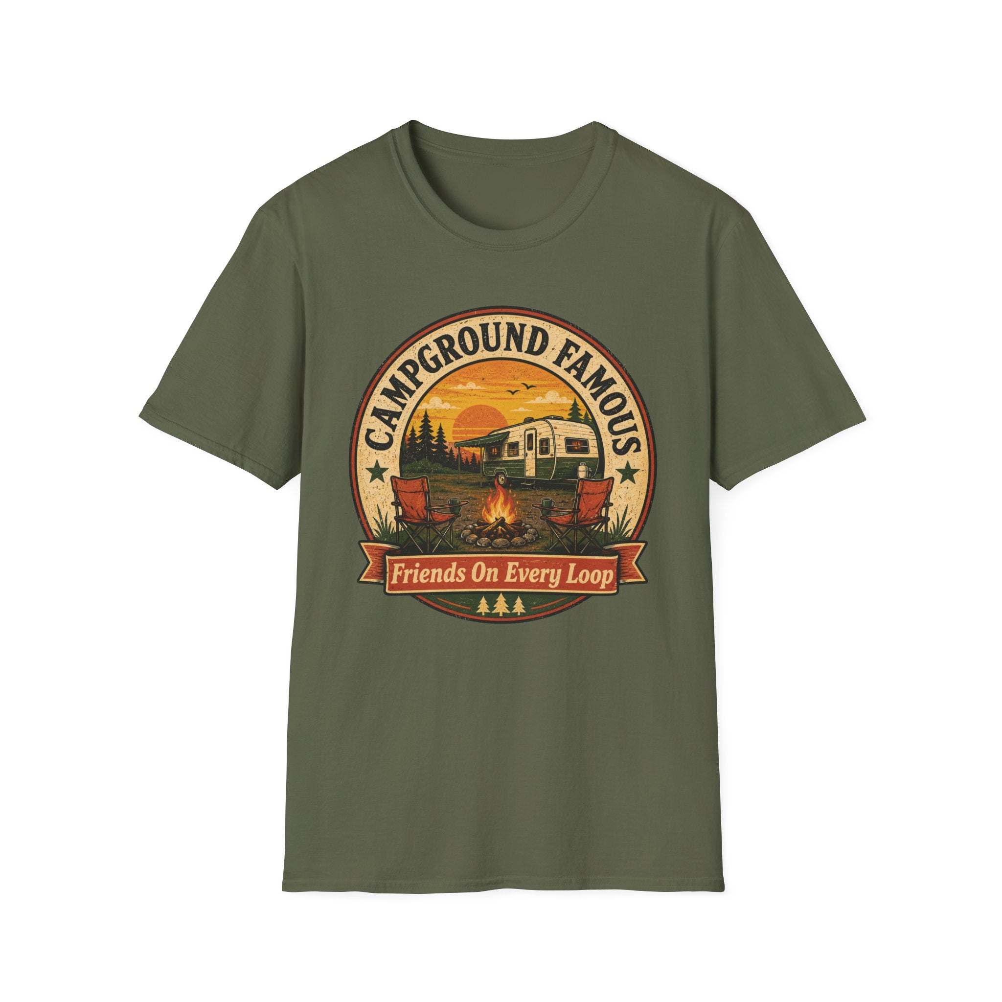 Campground Famous - Friends On Every Loop T-Shirt