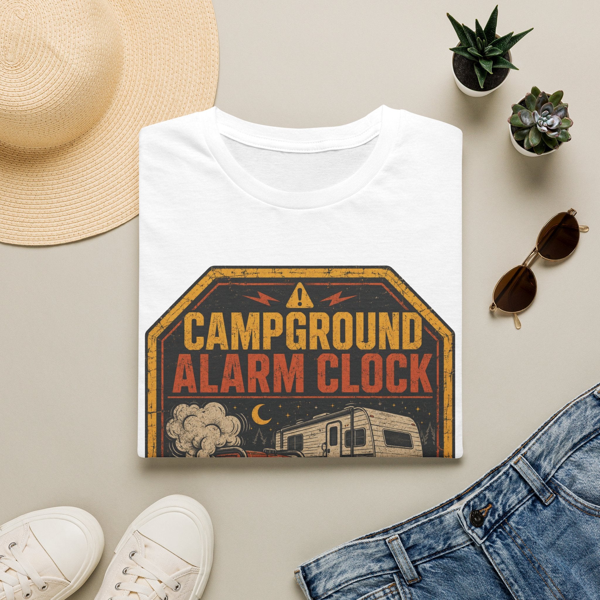 Campground Alarm Clock - Running Loud Since 5am T-Shirt