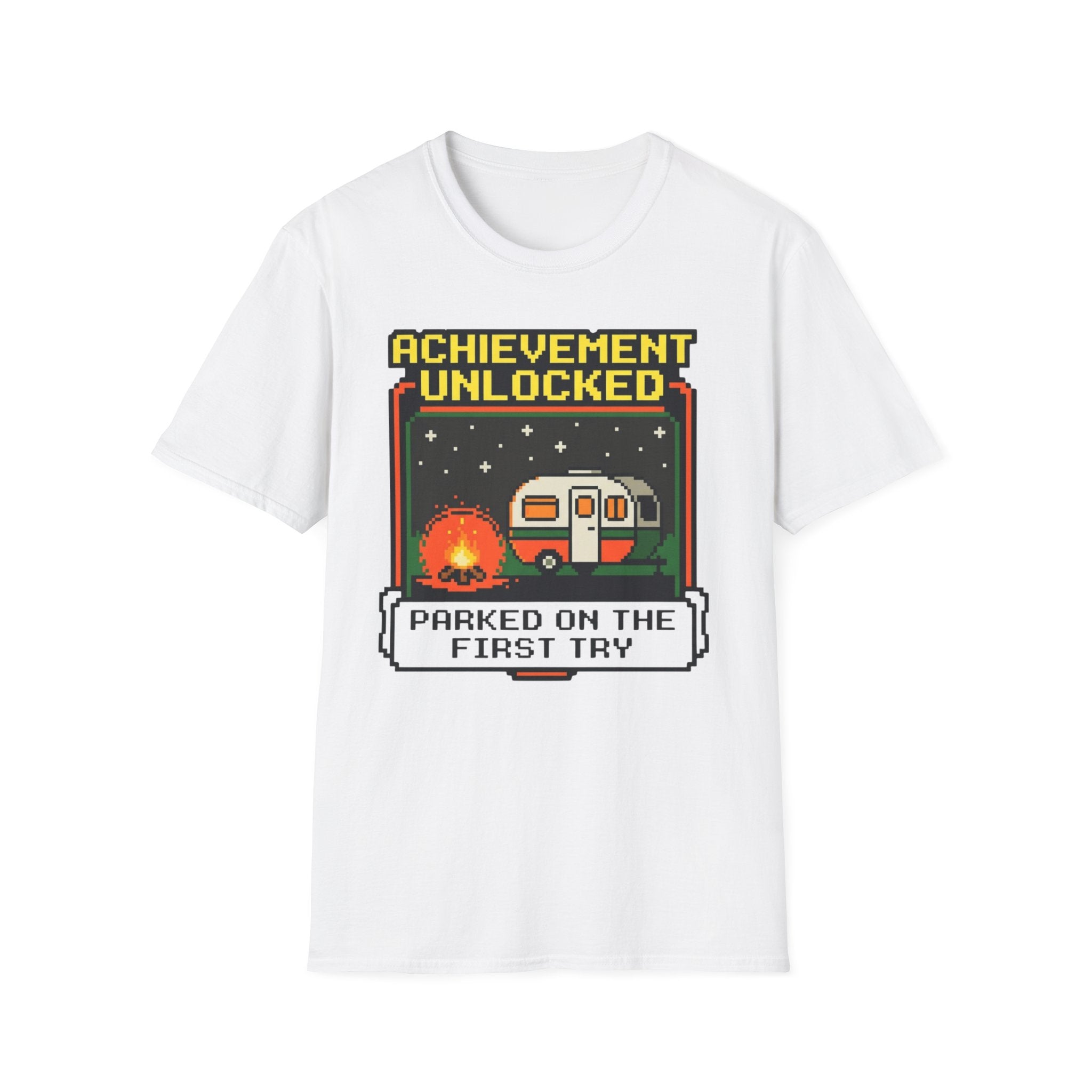 Achievement Unlocked - Parked On The First Try - 8-bit T-Shirt