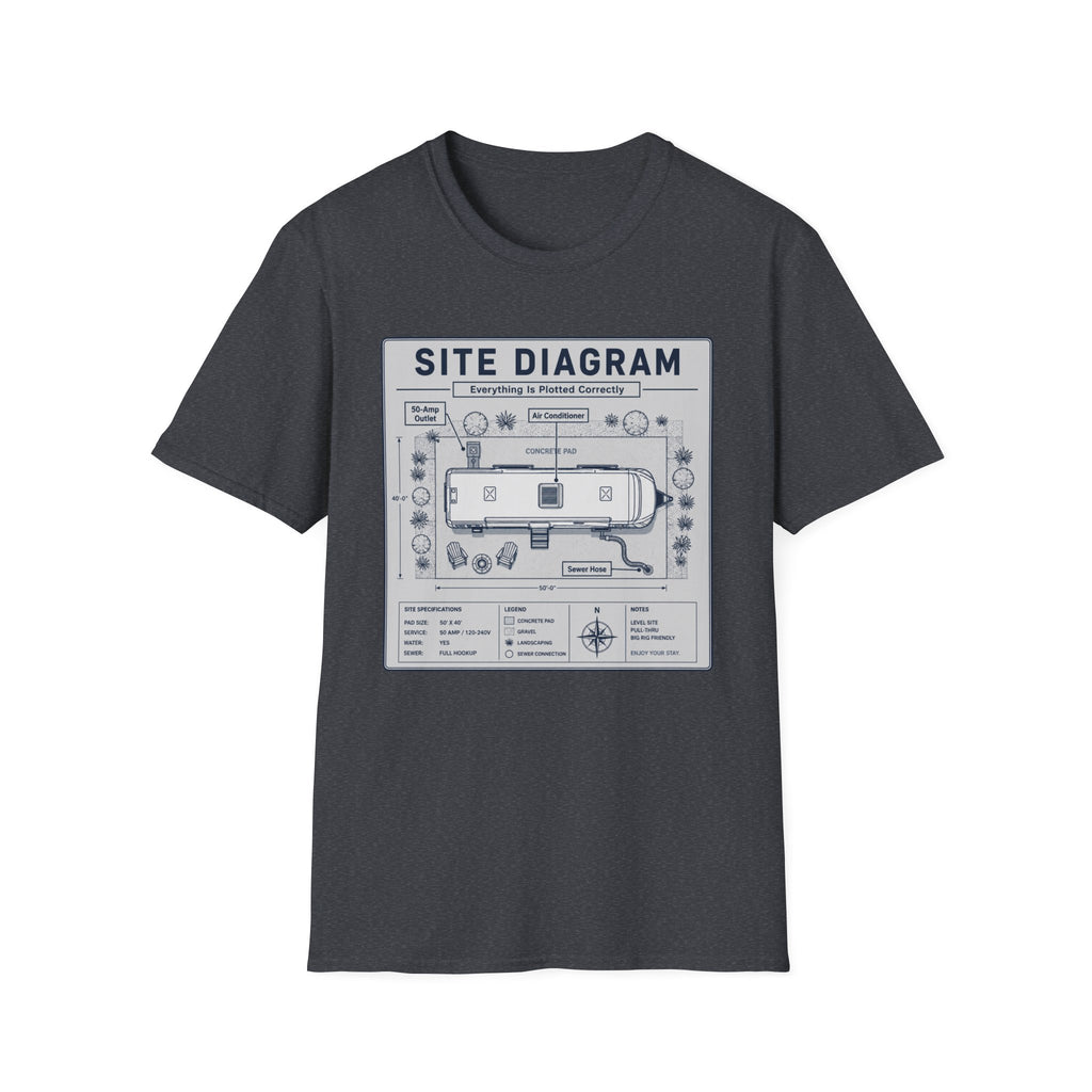 Site Layout Diagram T-Shirt