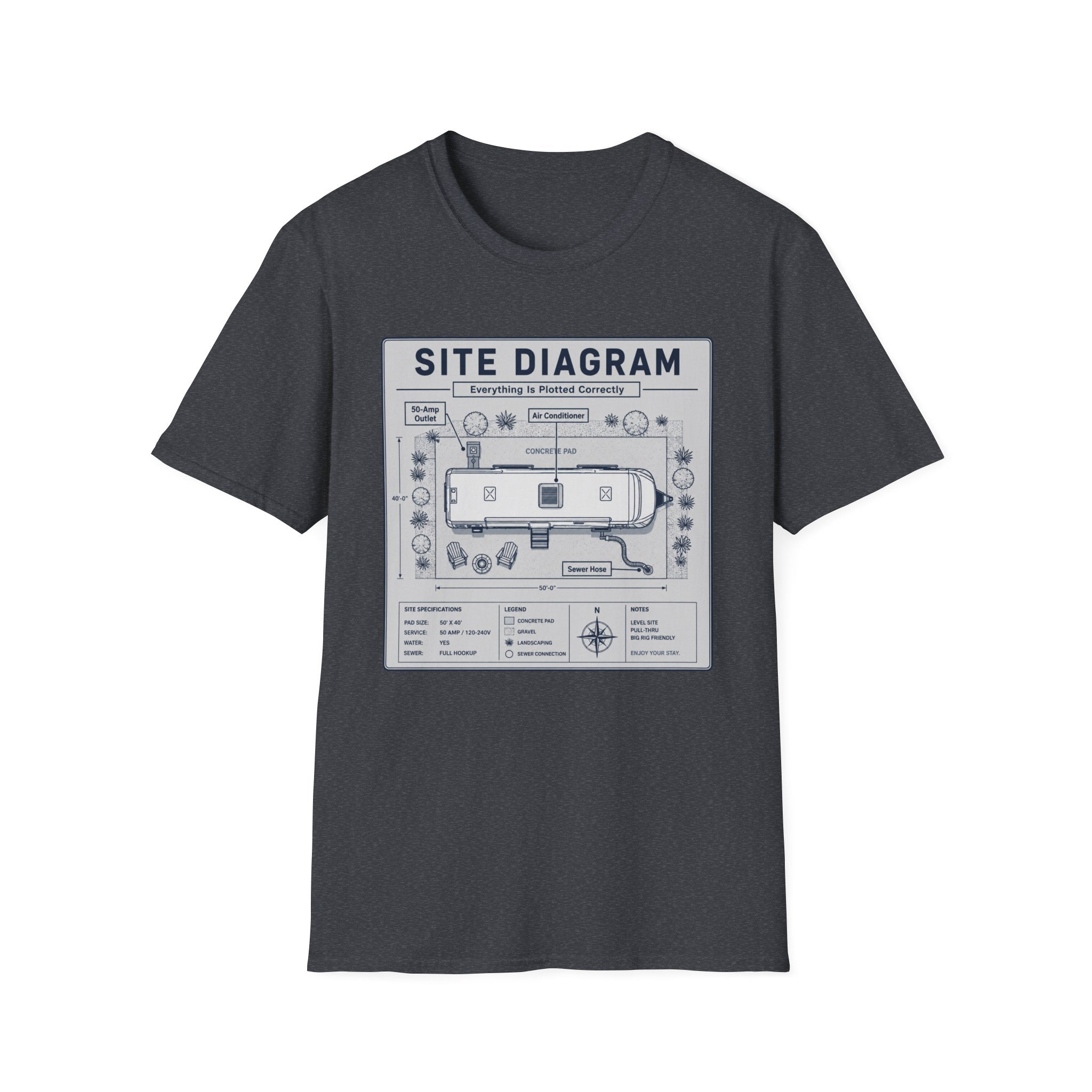 Site Layout Diagram T-Shirt