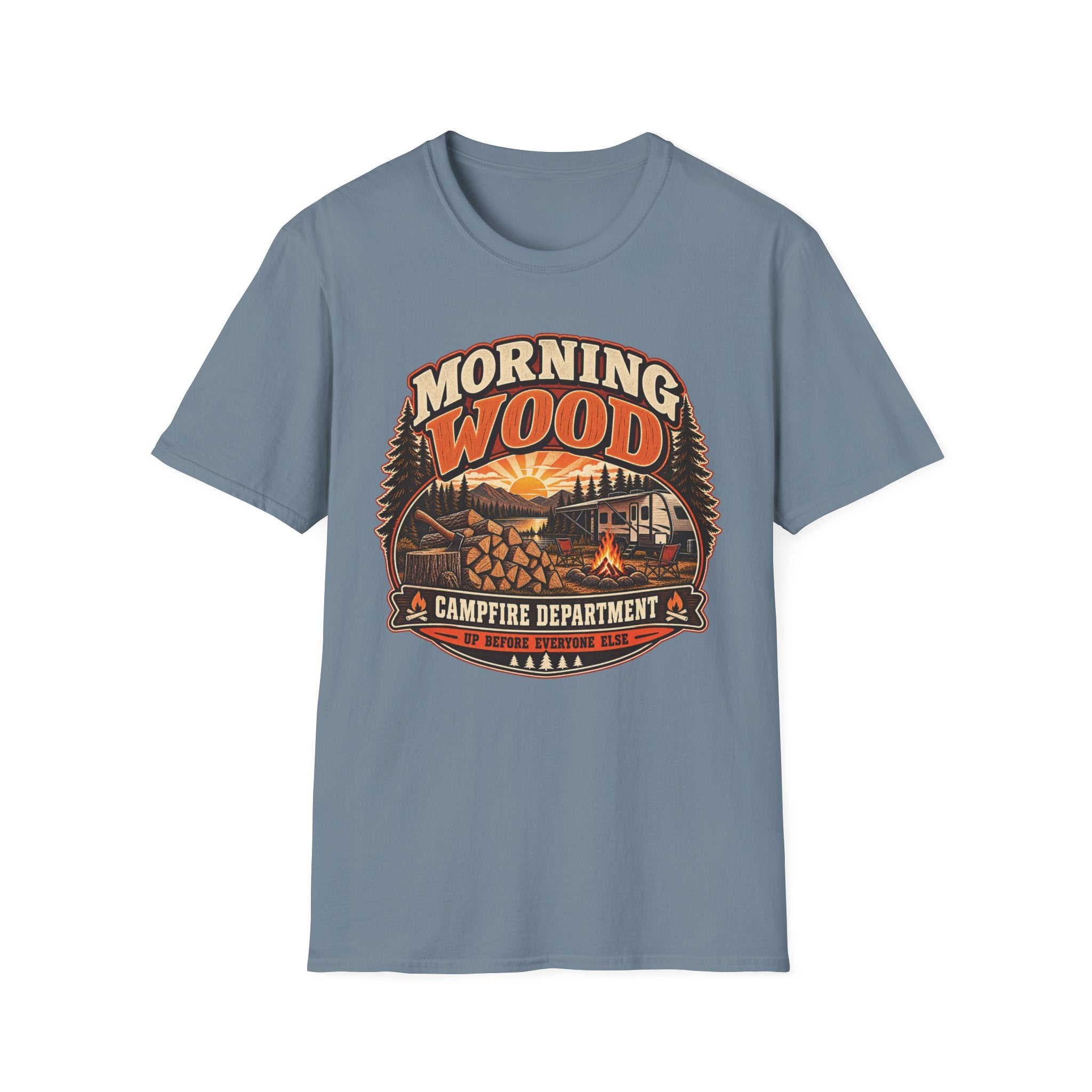Morning Wood Campfire Department - Up Before Everyone Else T-Shirt