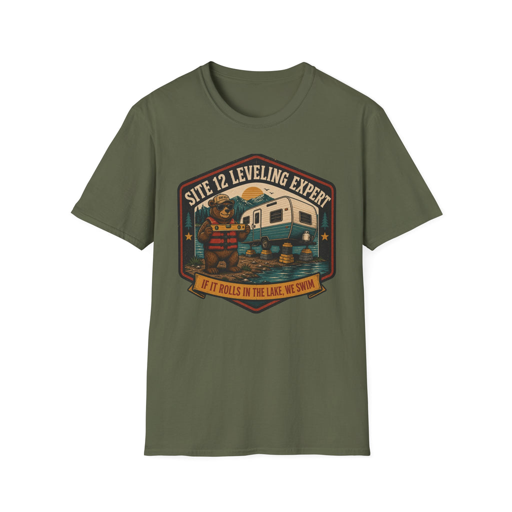 Leveling Expert - If It Rolls In The Lake, We Swim T-Shirt